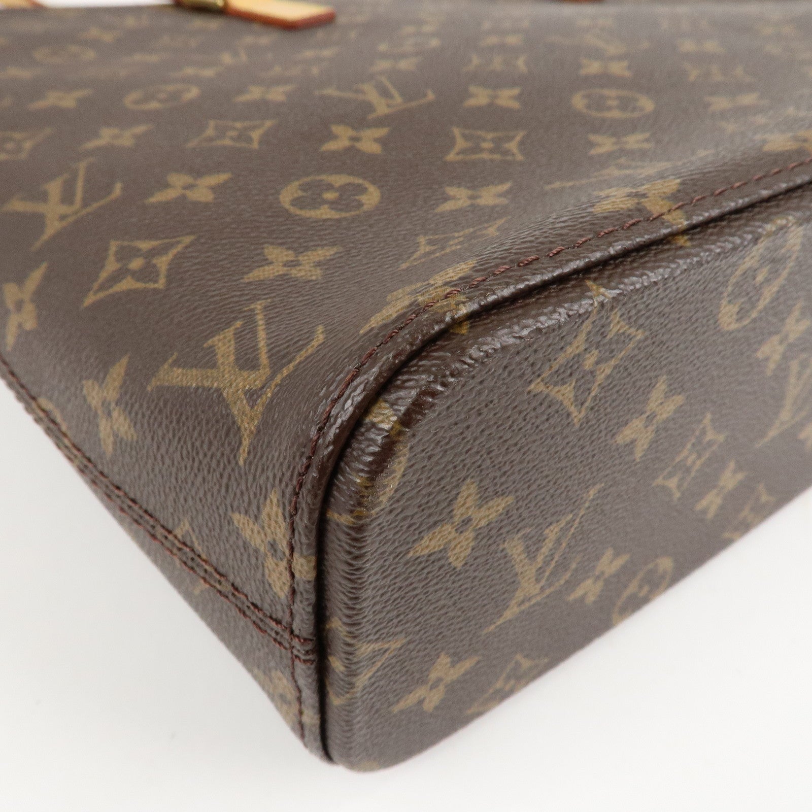 Louis Vuitton Monogram Luco Tote Bag Hand Bag Brown M51155 Used