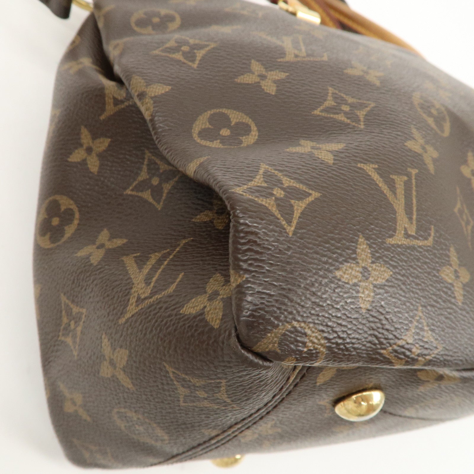 Louis Vuitton Monogram Pallas 2Way Bag Hand Bag Dahlia Used