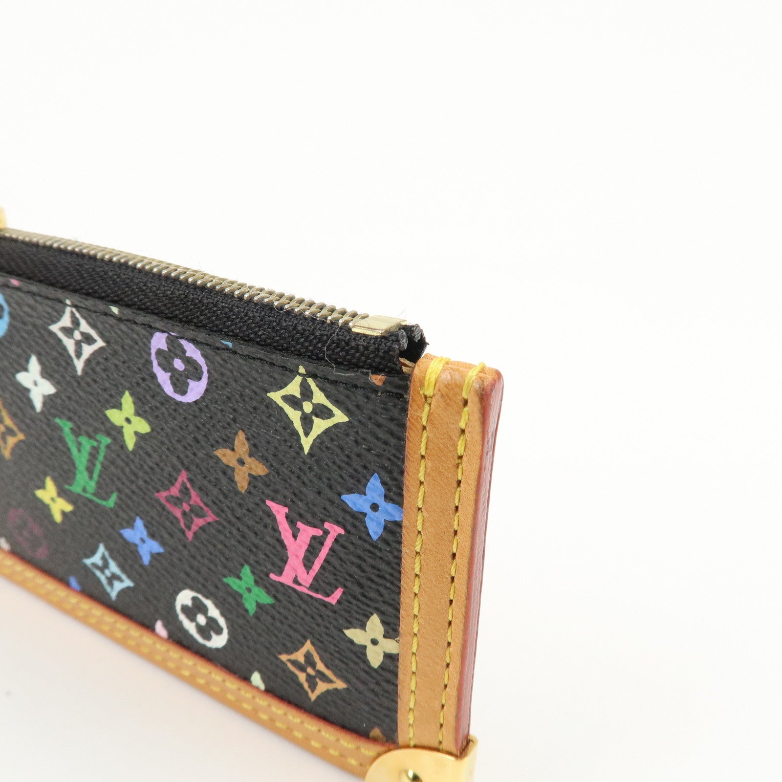 Louis Vuitton Monogram Multicolor Pochette Cles Noir M92654