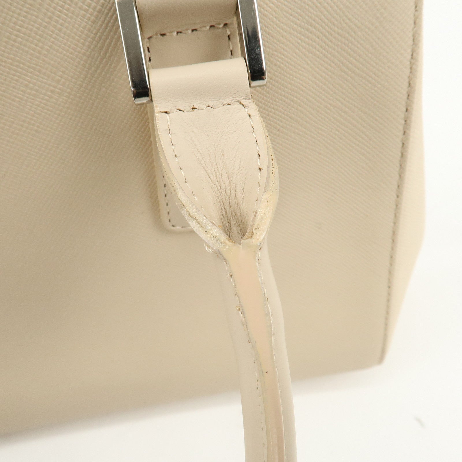 BURBERRY Leather Hand Bag Beige