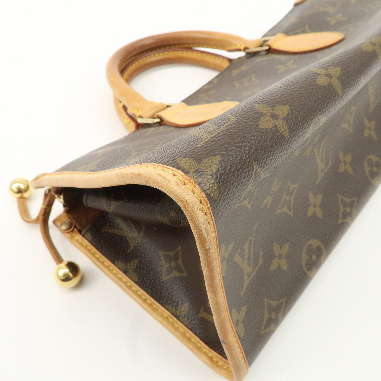 Louis Vuitton Monogram Popincourt Hand Bag Brown M40009 Used