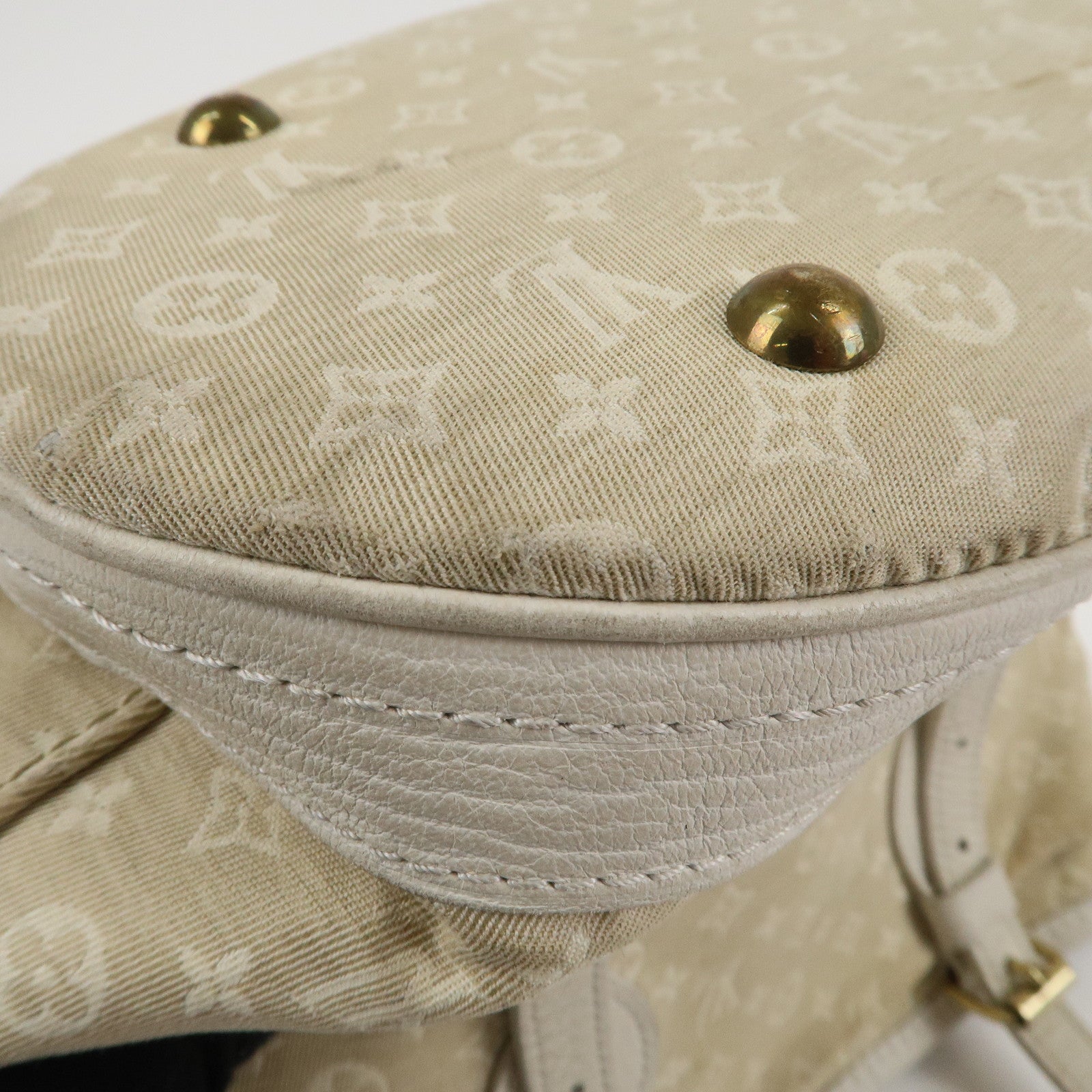 Louis Vuitton Monogram Mini Lin Bucket PM Hand Bag M95316