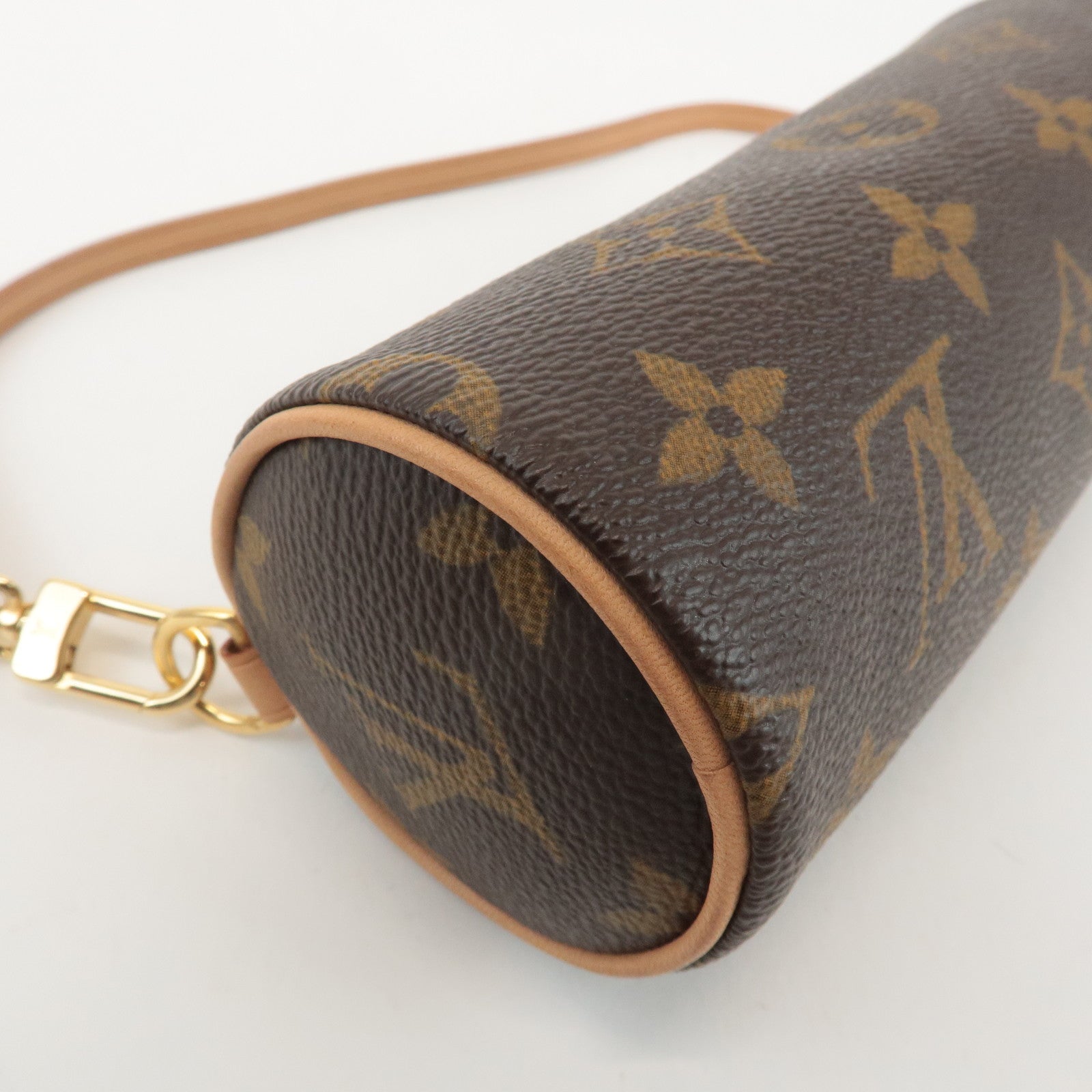 Louis Vuitton Monogram Mini Pouch for Papillon Bag New Style Brown Used