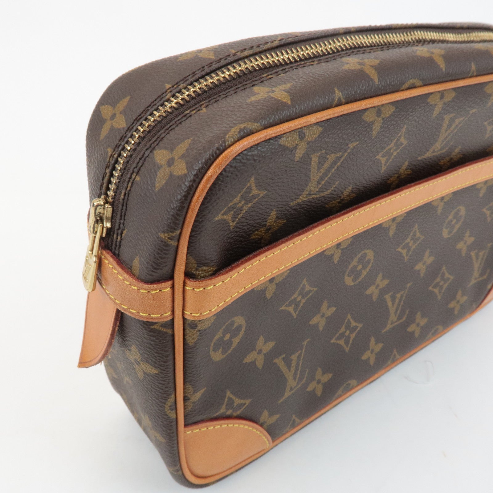 Louis Vuitton Monogram Compiegne 28 Pouch Clutch Bag M51845 Used