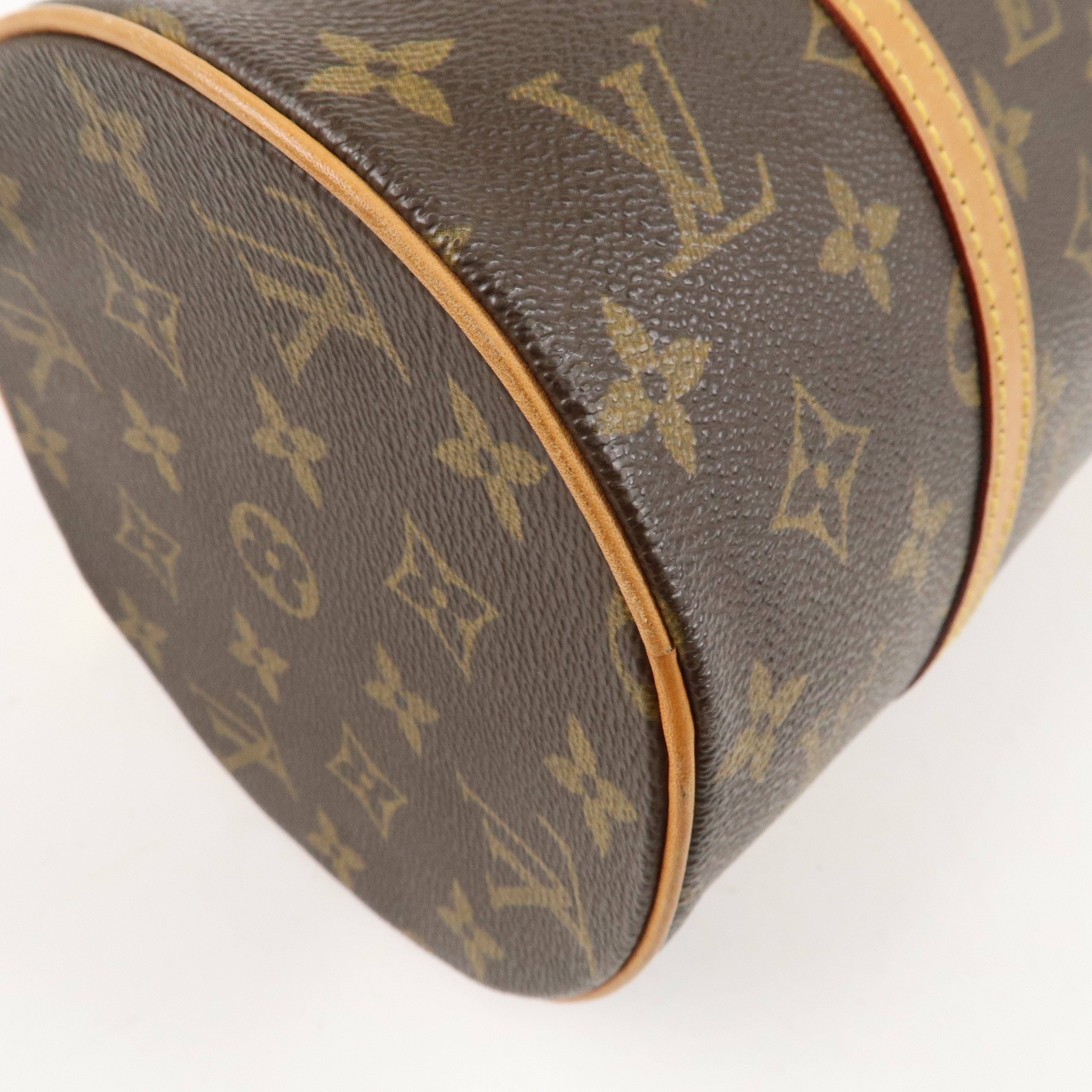 Louis Vuitton Monogram Papillon 30 Hand Bag 
Pouch Brown M51385