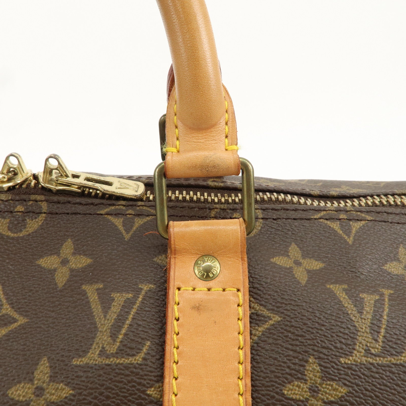 Louis Vuitton Monogram Keep All Bandouliere 50 Boston Bag M41416