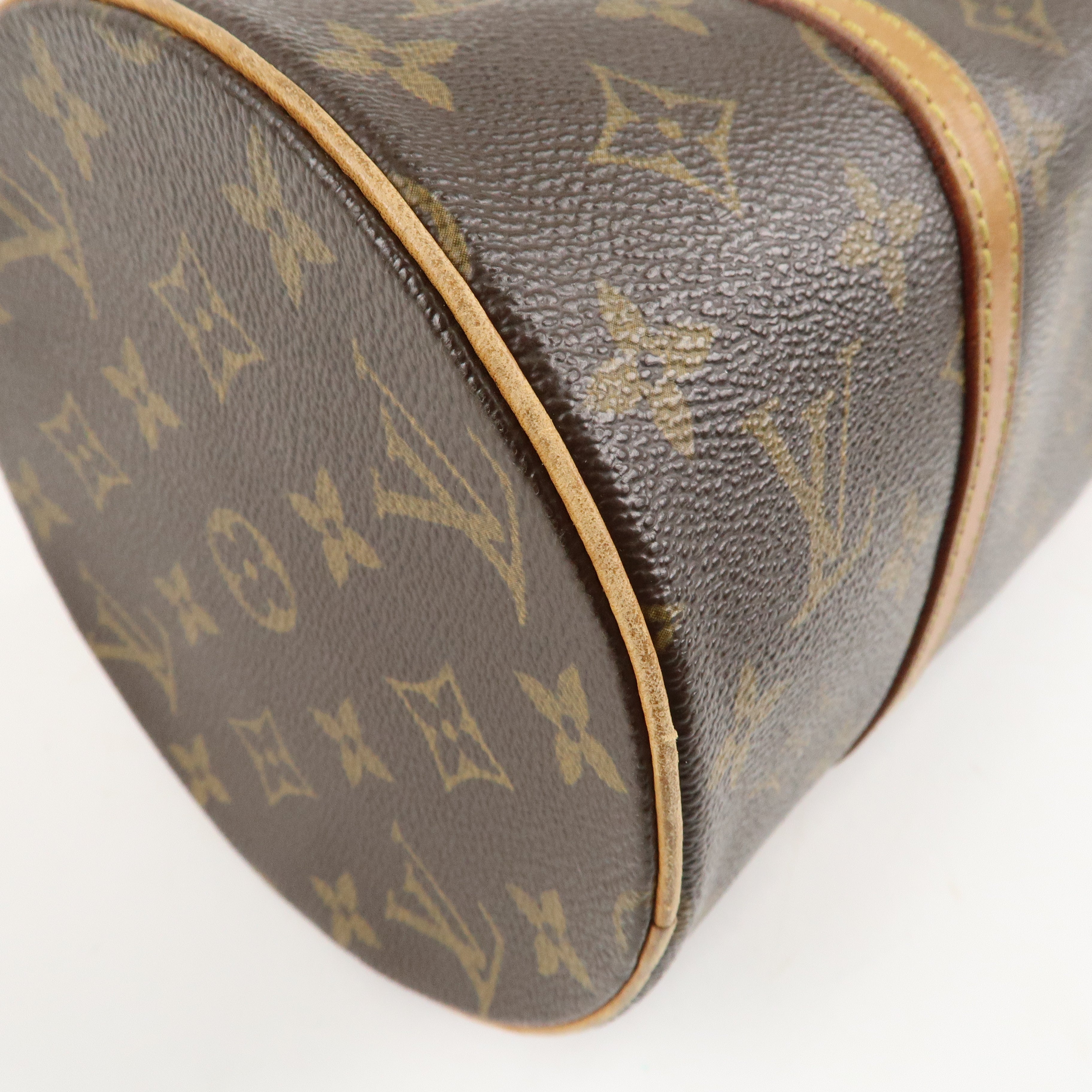 Louis Vuitton Monogram Papillon 30 Hand Bag Brown M51385