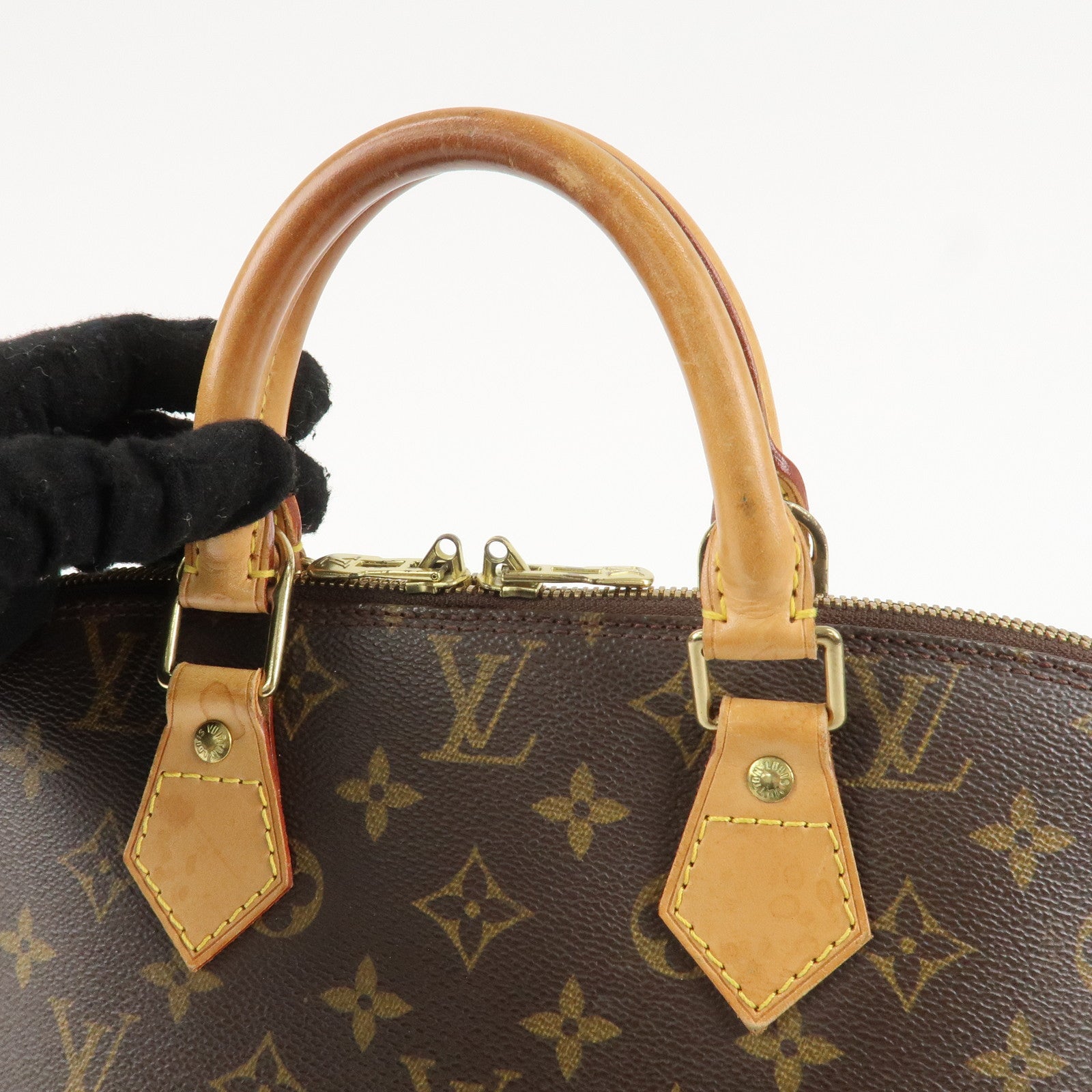 Louis Vuitton Monogram Alma Hand Bag Brown Brown M51130