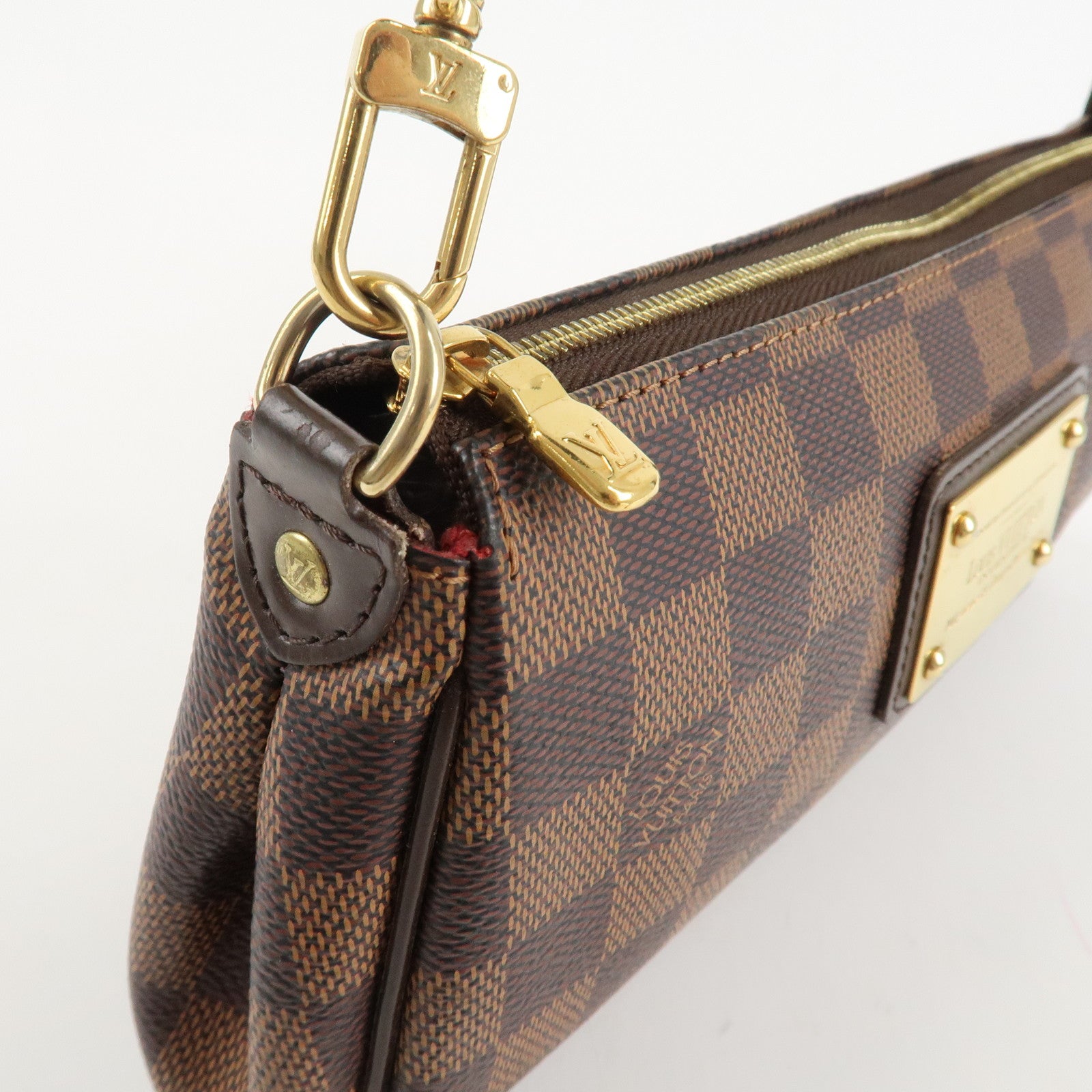 Louis Vuitton Damier Eva 2Way Hand Bag Shoulder Bag Damier Ebene N55213 Used