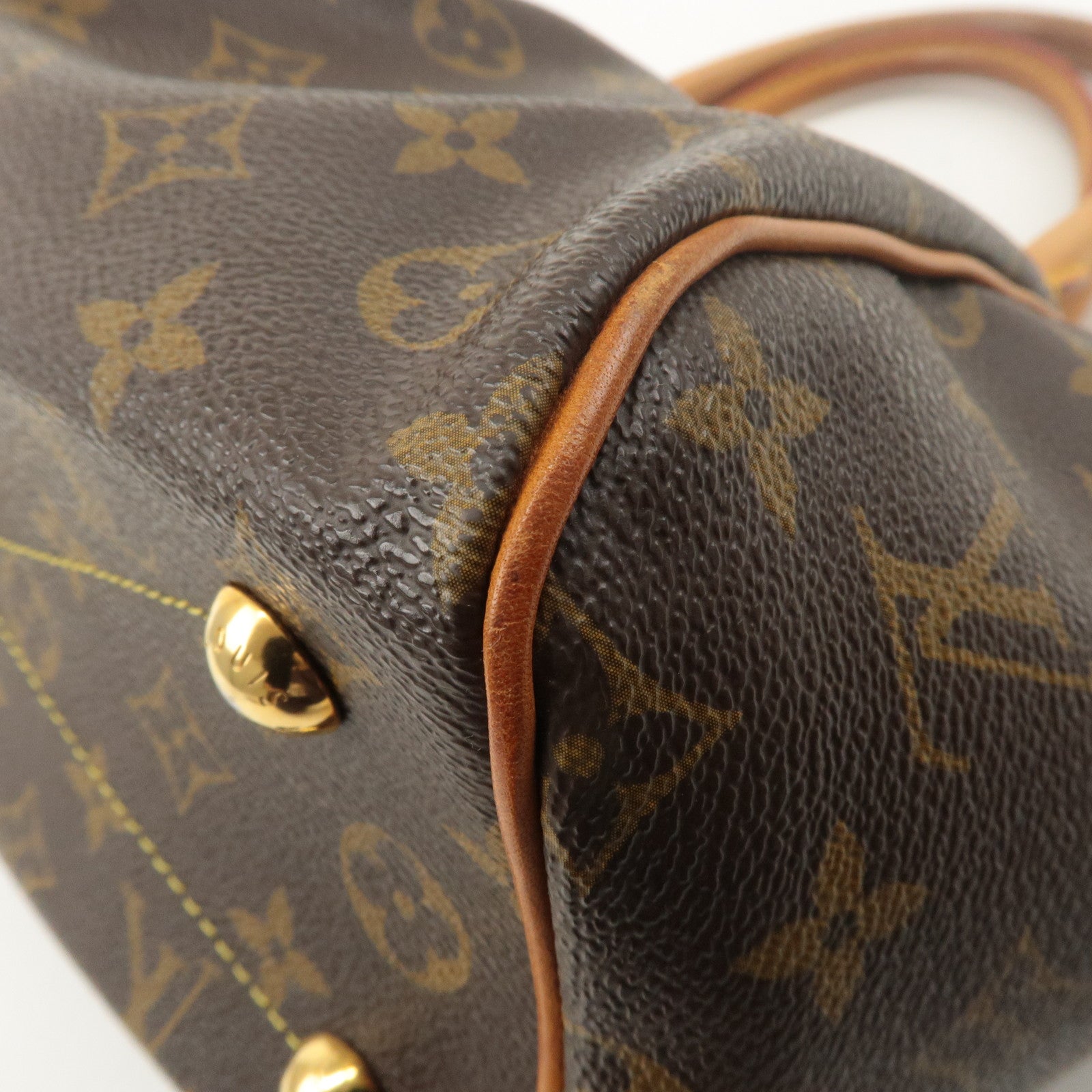 Louis Vuitton Monogram Tivoli PM Hand Bag Brown M40143