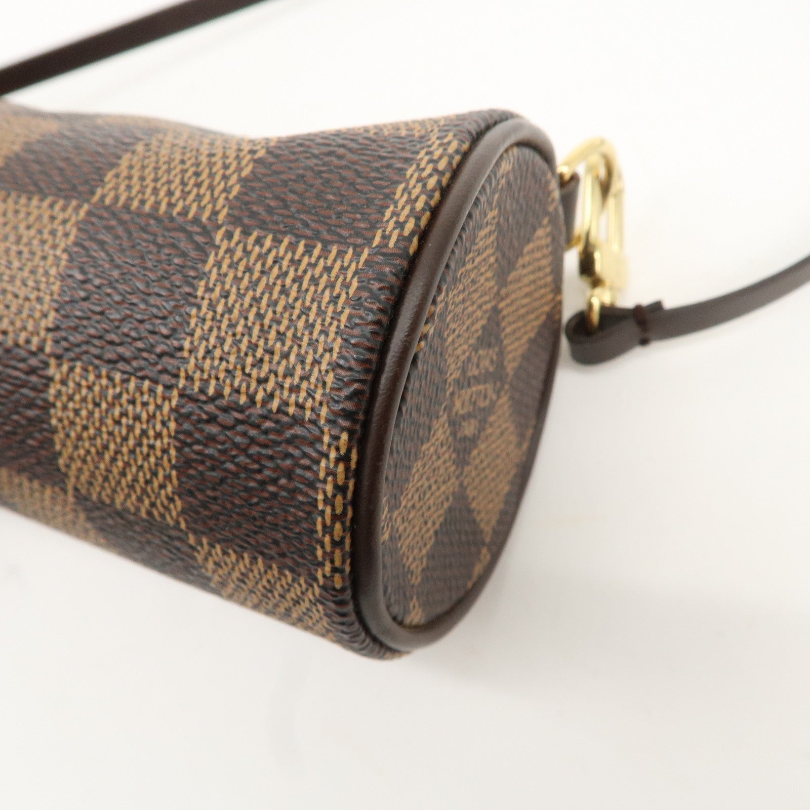 Louis Vuitton Damier Mini Pouch for Papillon Bag Brown Used