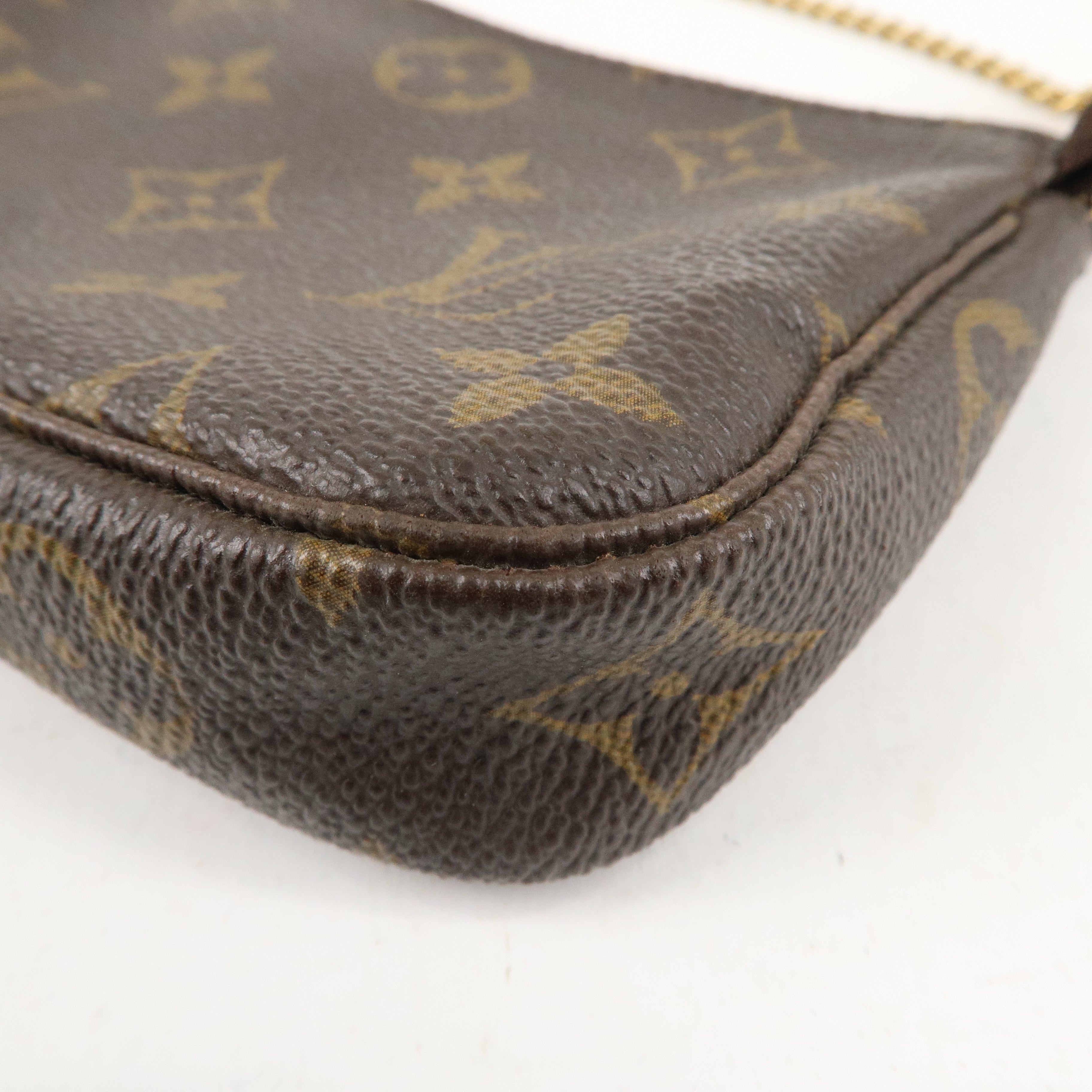 Louis Vuitton Monogram Mini Pochette Accessoires Brown M58009