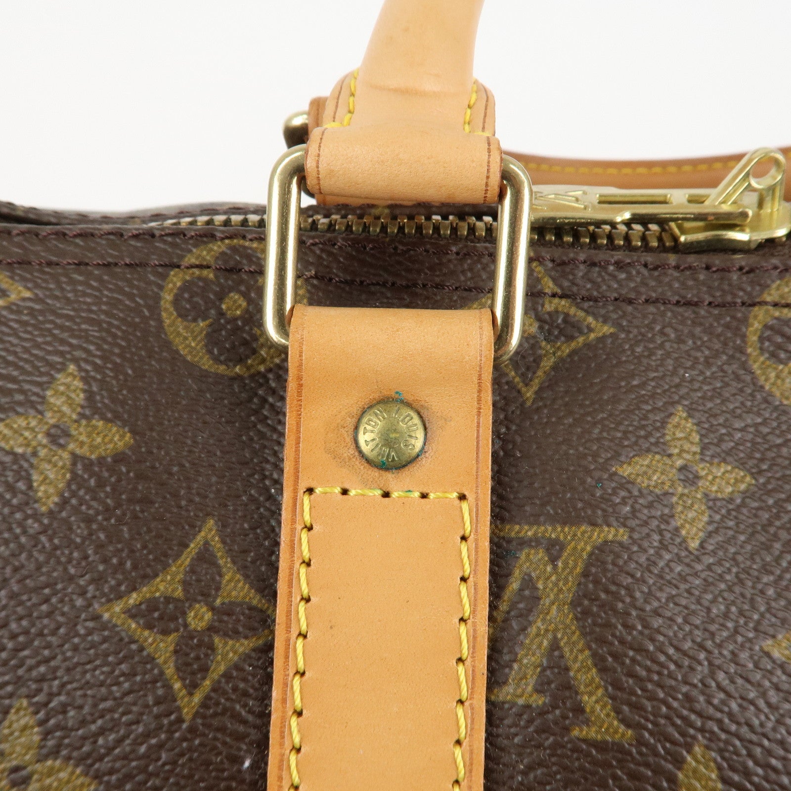 Louis Vuitton Monogram Keep All Bandouliere 45 Boston Bag M41418