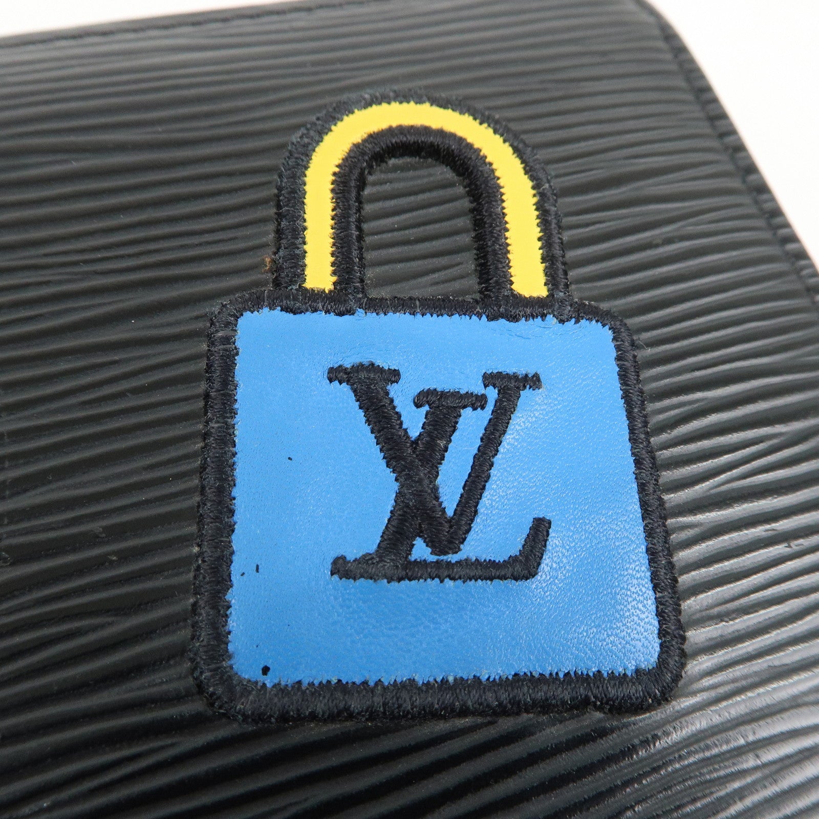 Louis Vuitton Epi LV Stories Zippy Wallet Noir M63376