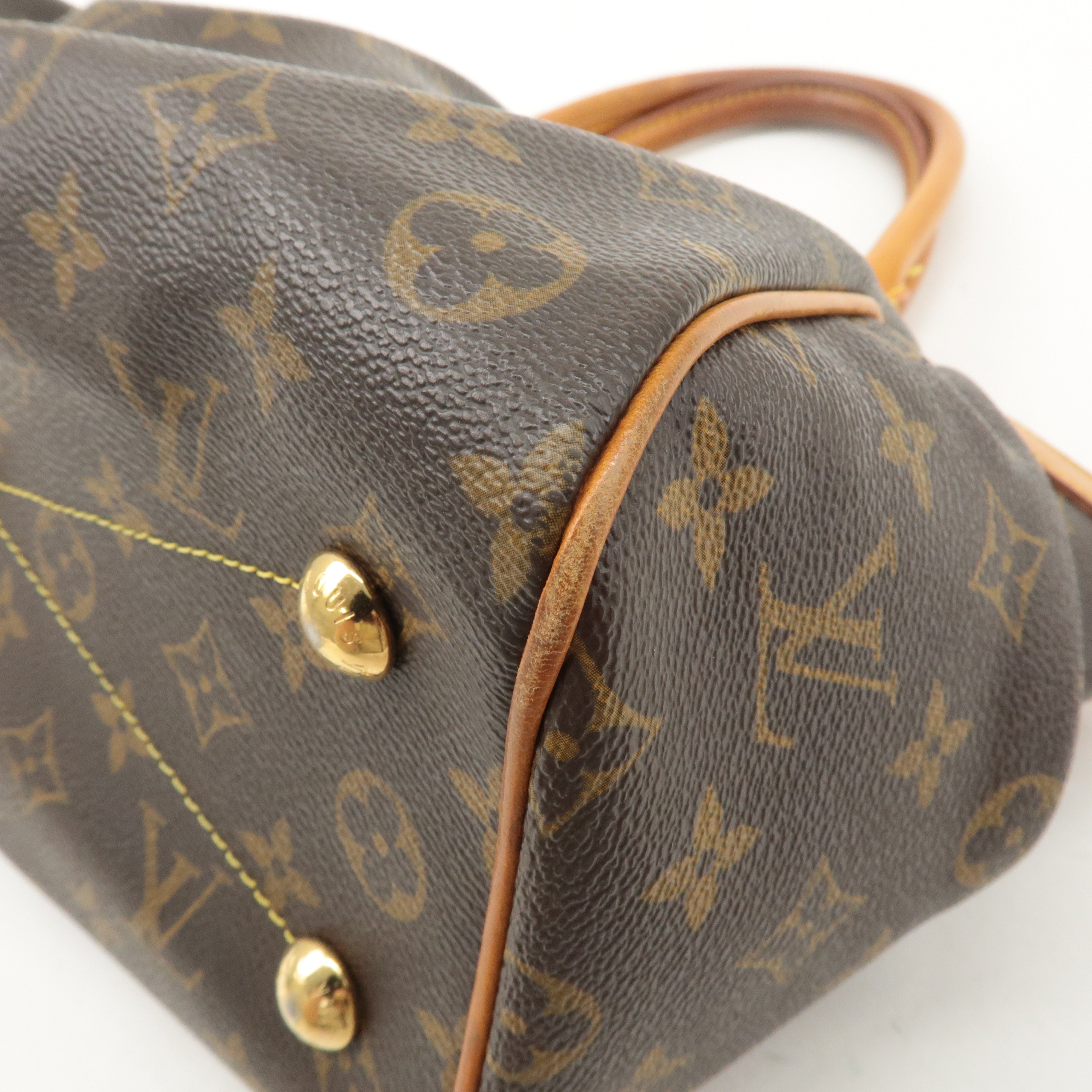 Louis Vuitton Monogram Tivoli PM Hand Bag Brown M40143