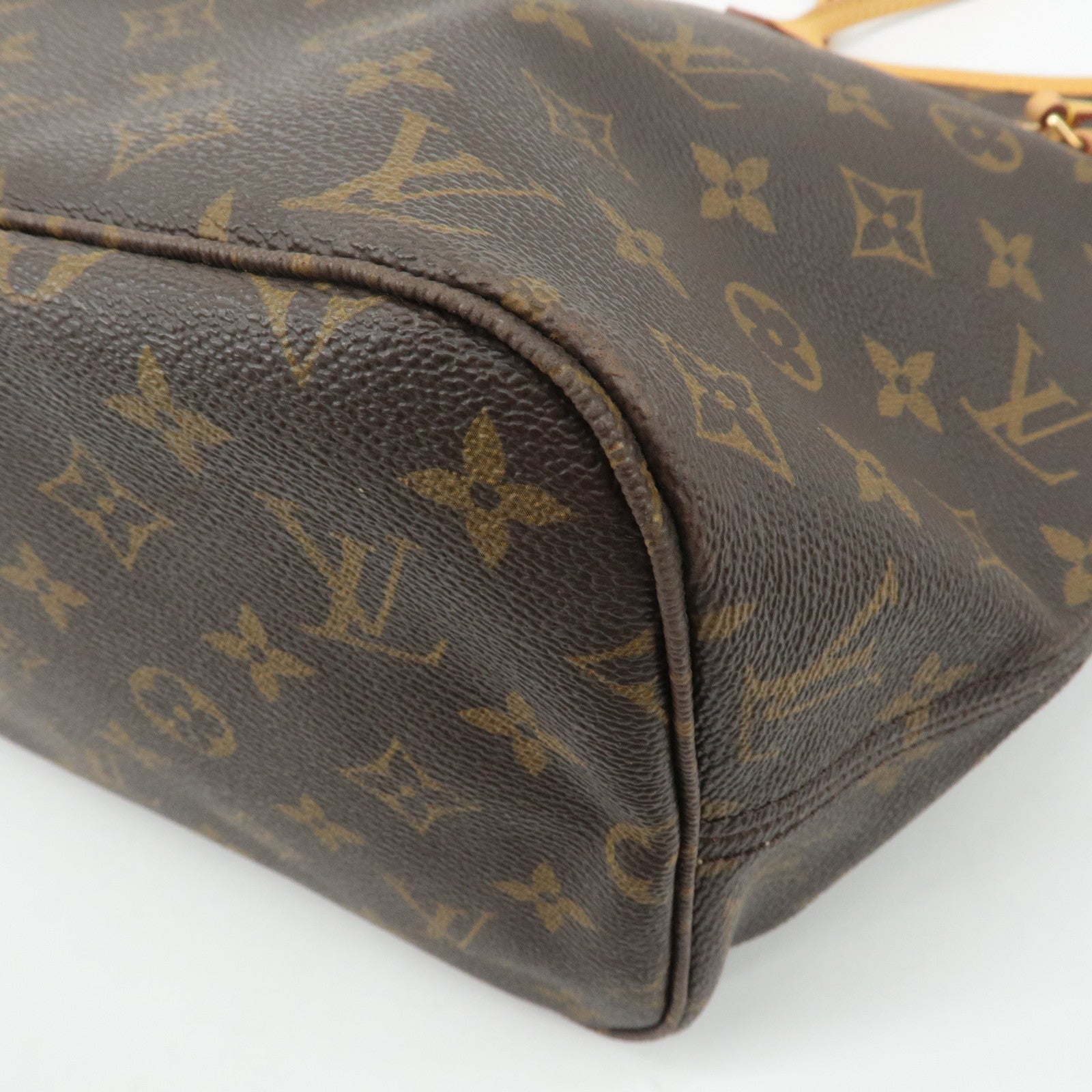 Louis Vuitton Monogram Neverfull MM Tote Bag Brown M40156 Used