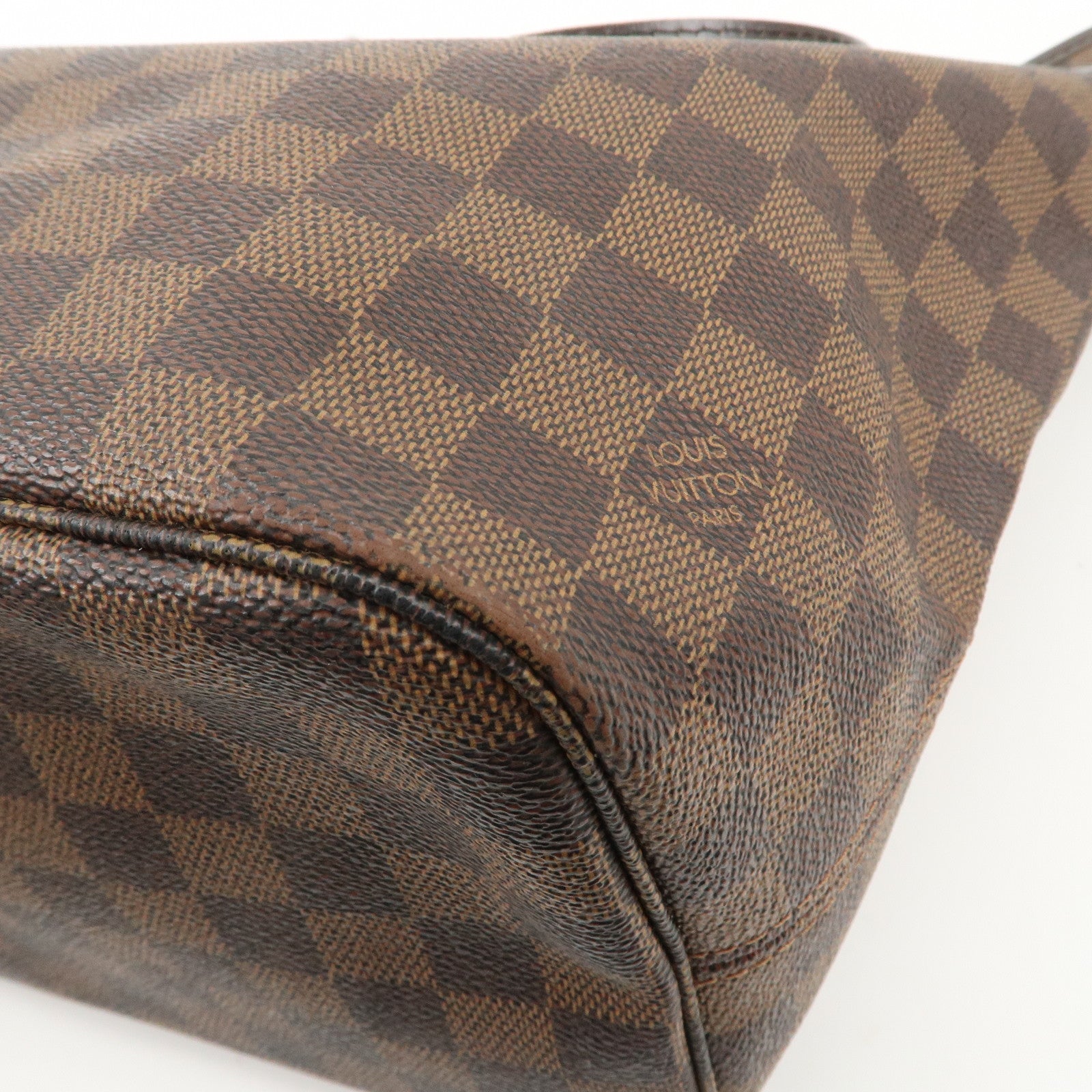 Louis Vuitton Damier Neverfull MM Tote Bag N51105 Used