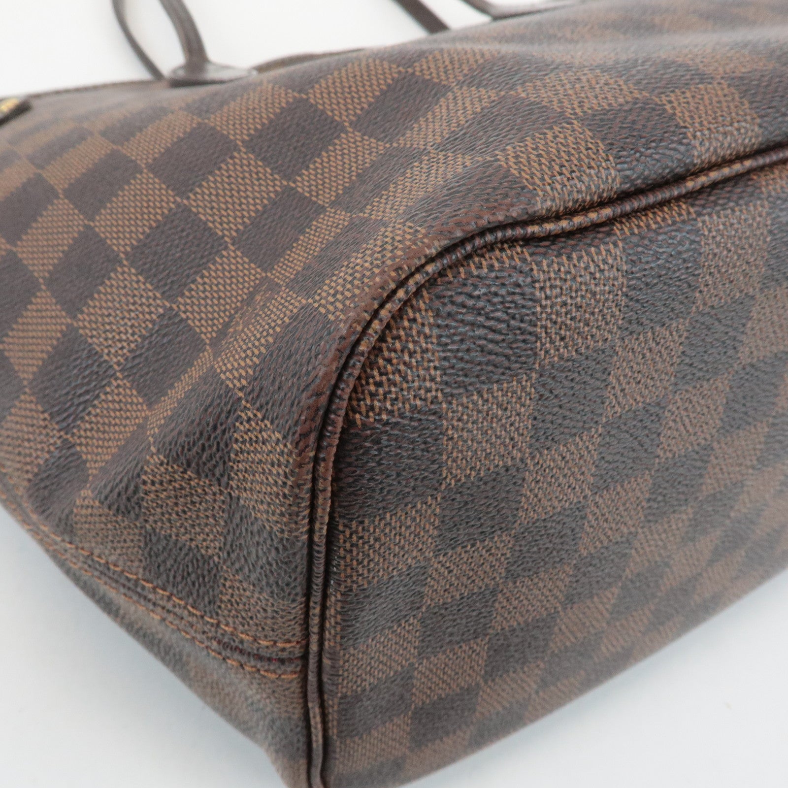 Louis Vuitton Damier Neverfull MM Tote Bag Damier Ebene N51105 Used