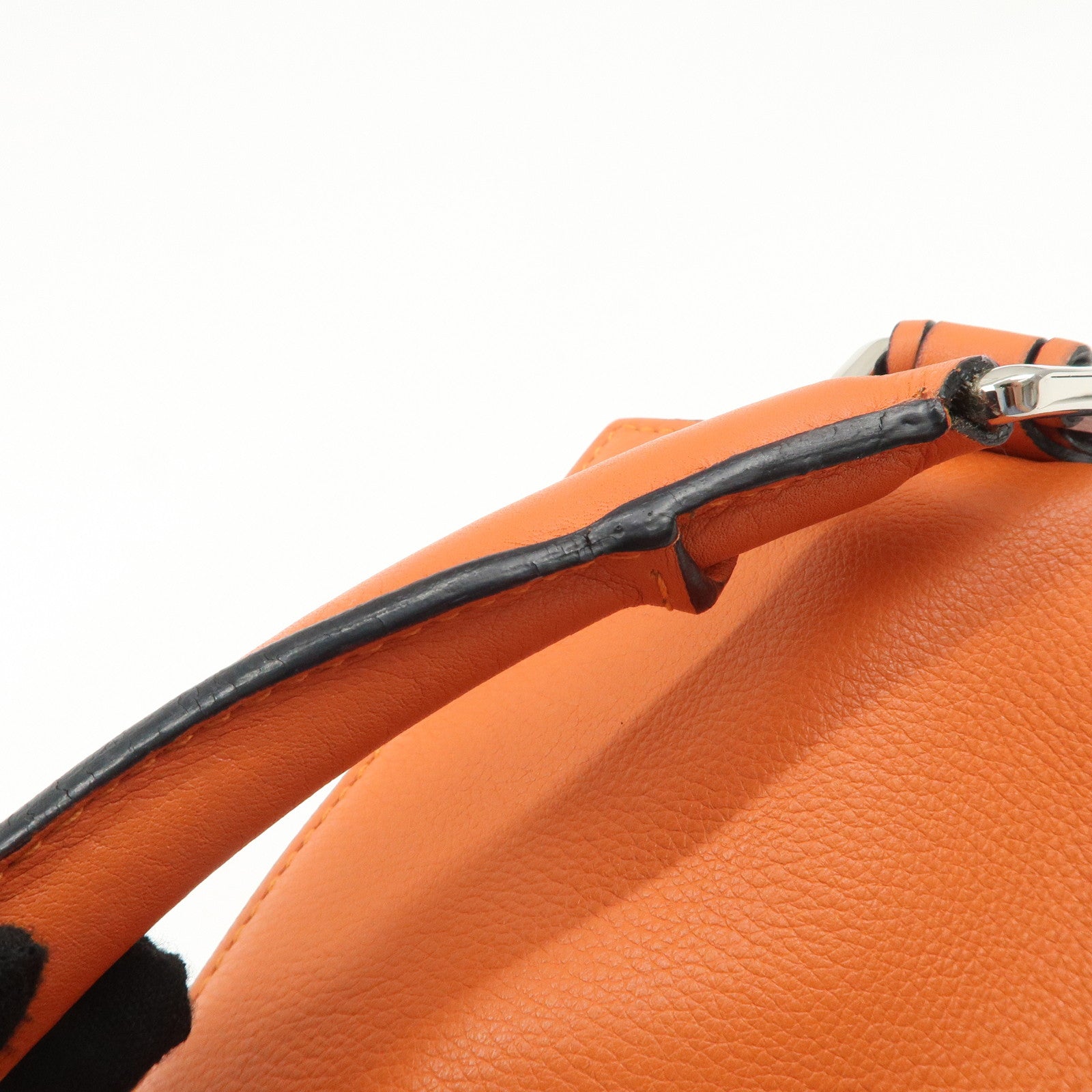 LOEWE Leather Puzzle Bag Small Hand Bag Orange