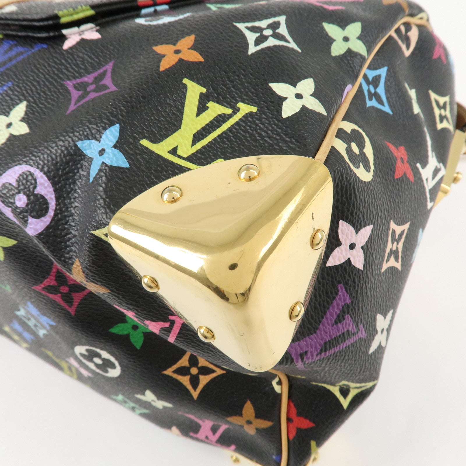 Louis Vuitton Monogram Multi Color Speedy 30 Hand Bag M92642 Used