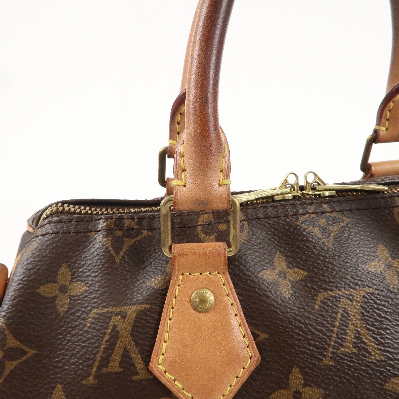 Louis Vuitton Monogram Speedy Bandouliere 25 Brown M41113