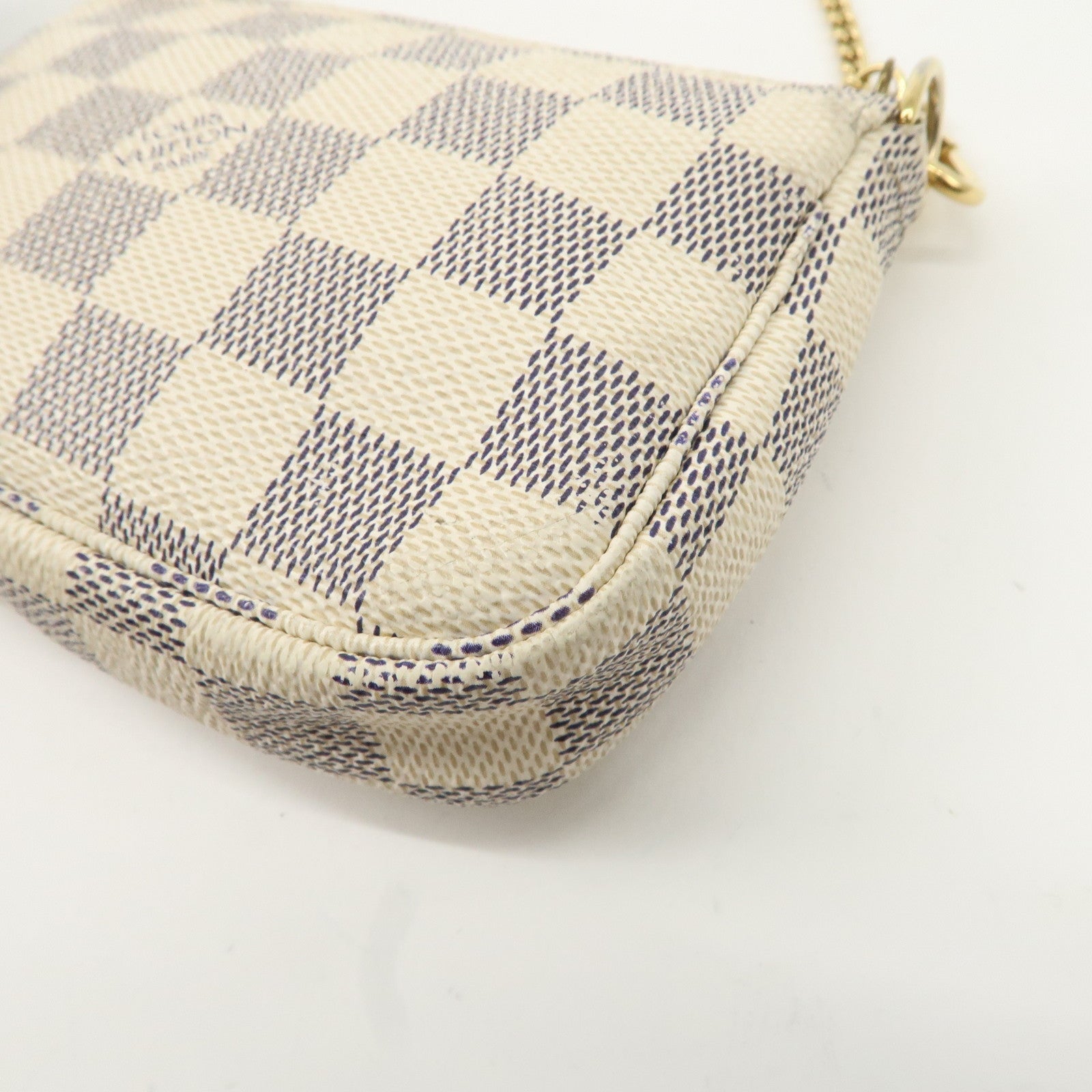 Louis Vuitton Damier Azur Mini Pochette Accessoires Pouch N58010 Used