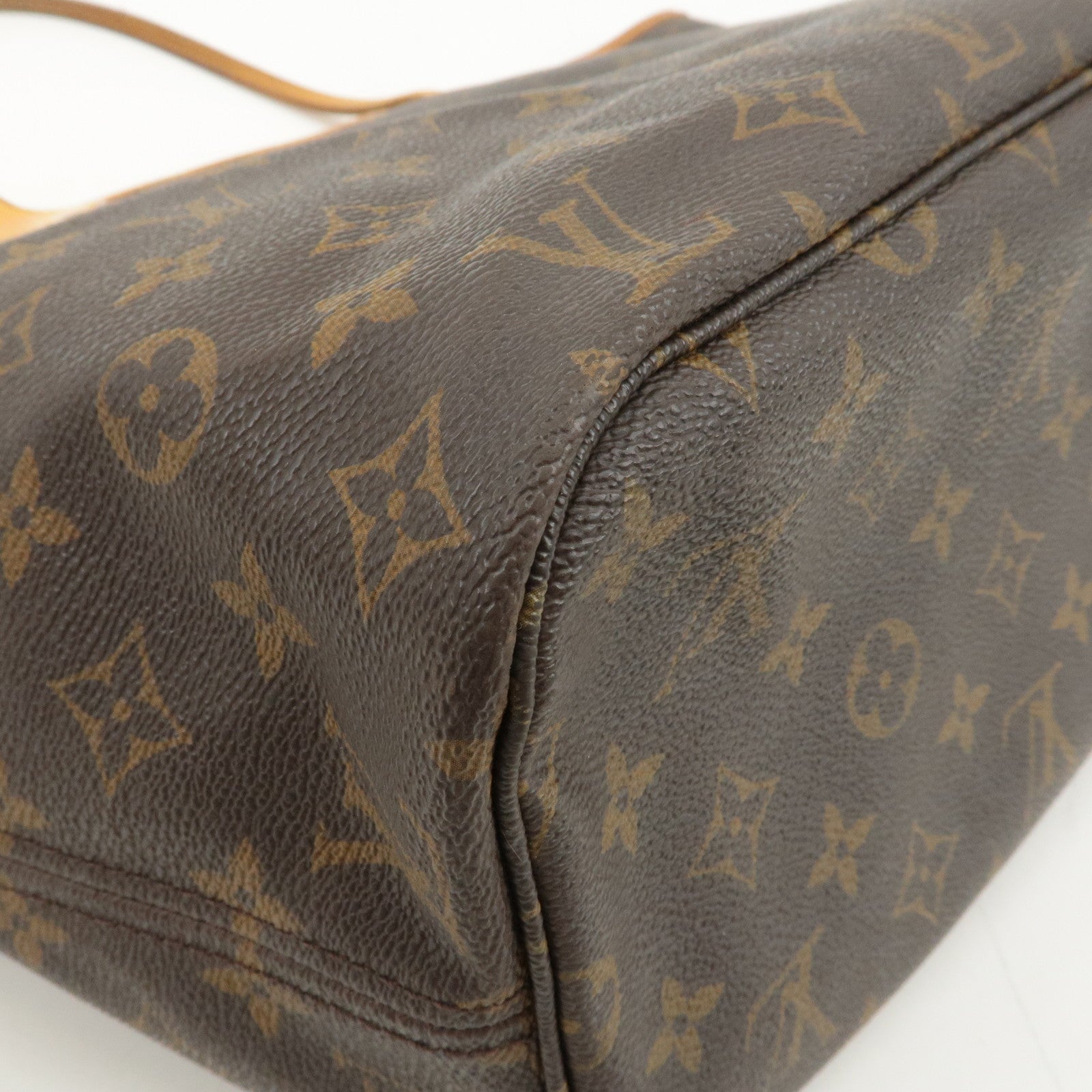 Louis Vuitton Monogram Neverfull MM Tote Bag Brown M40156