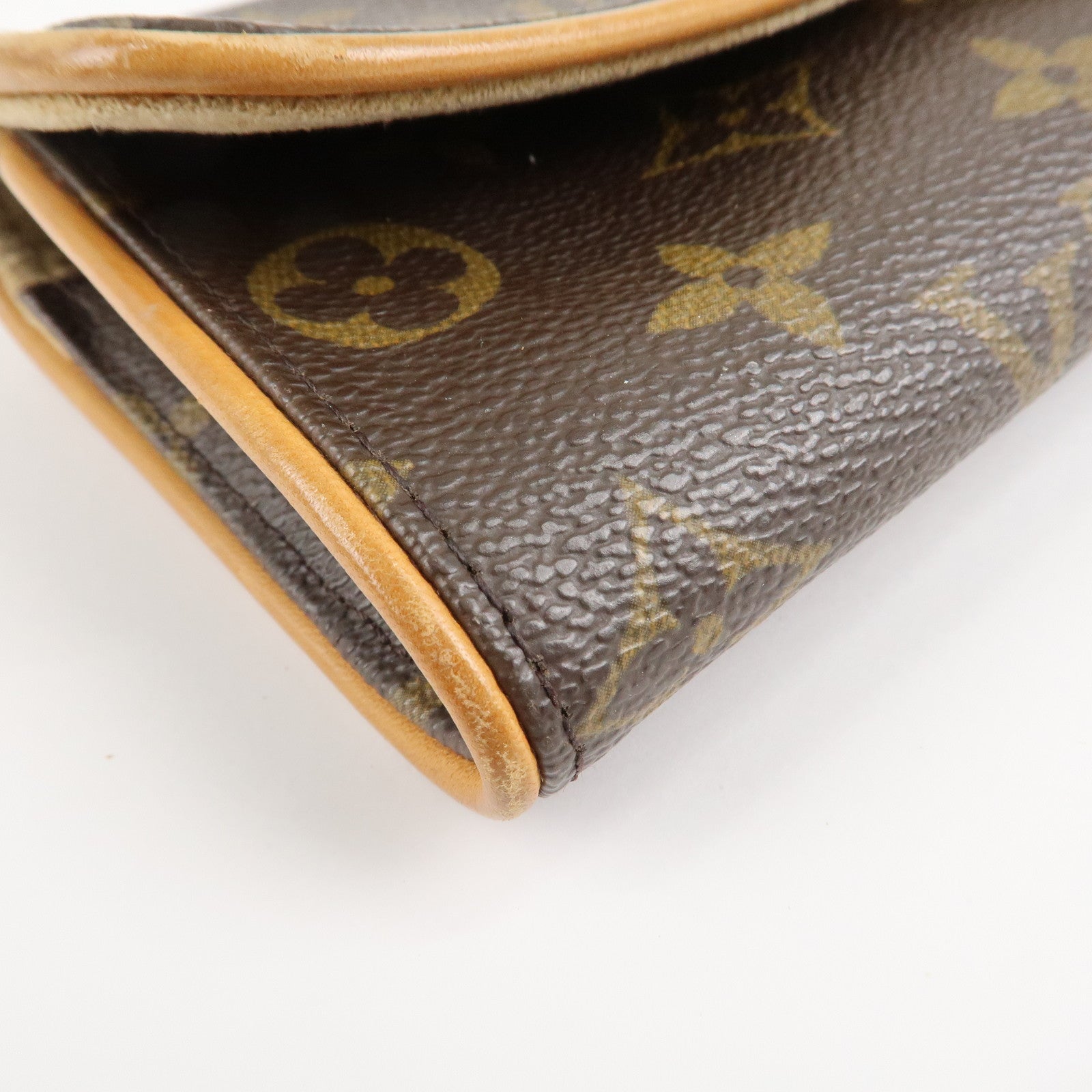 Louis Vuitton Monogram Pochette Twin PM 2Way Bag Brown M51854