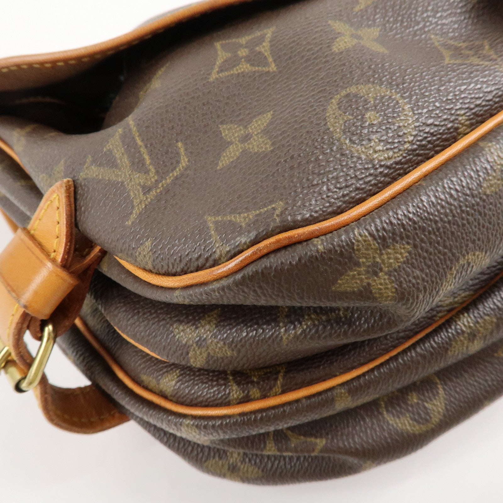 Louis Vuitton Monogram Saumur 30 Shoulder Bag Brown M42256 Bag Used