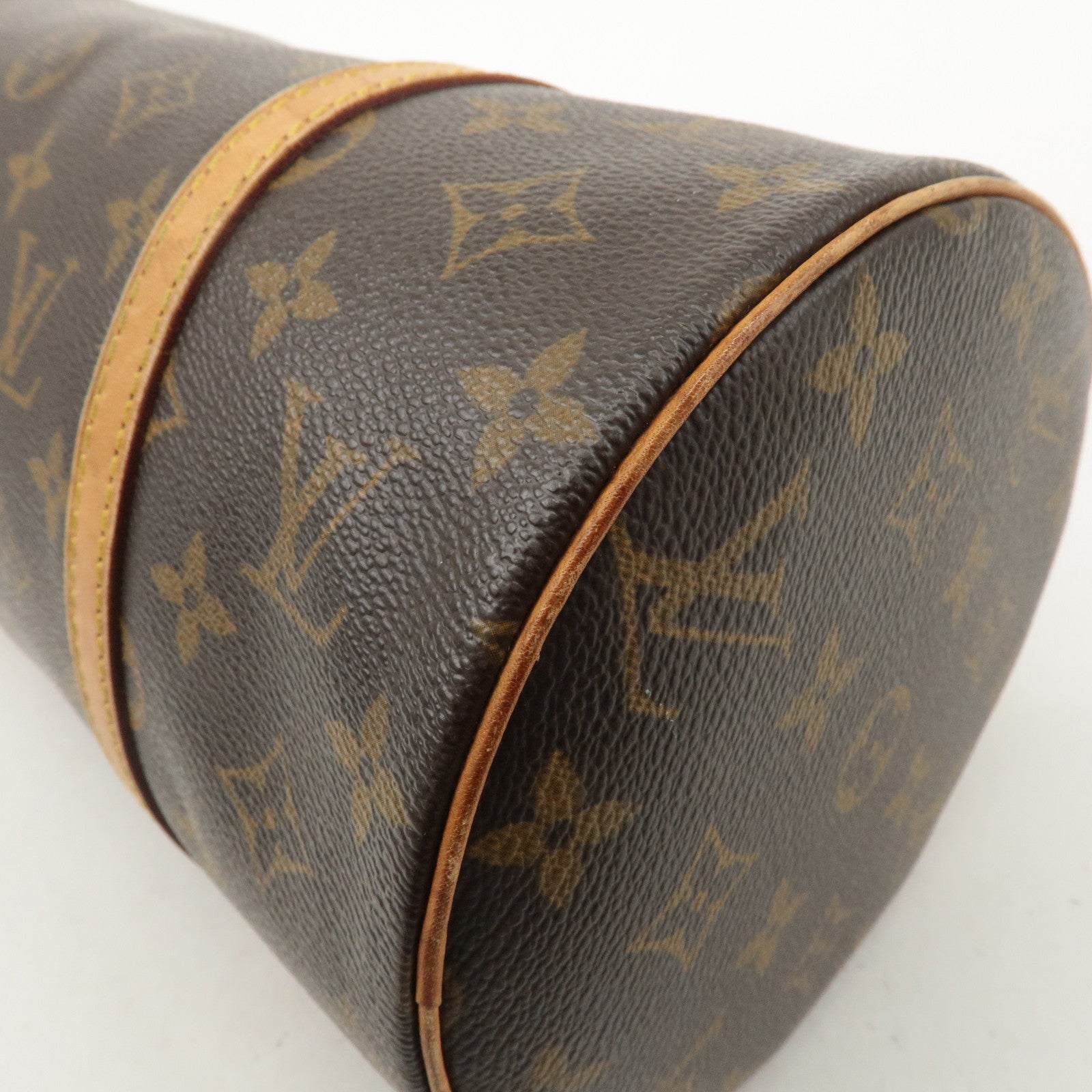 Louis Vuitton Monogram Papillon 30 Hand Bag Brown M51385