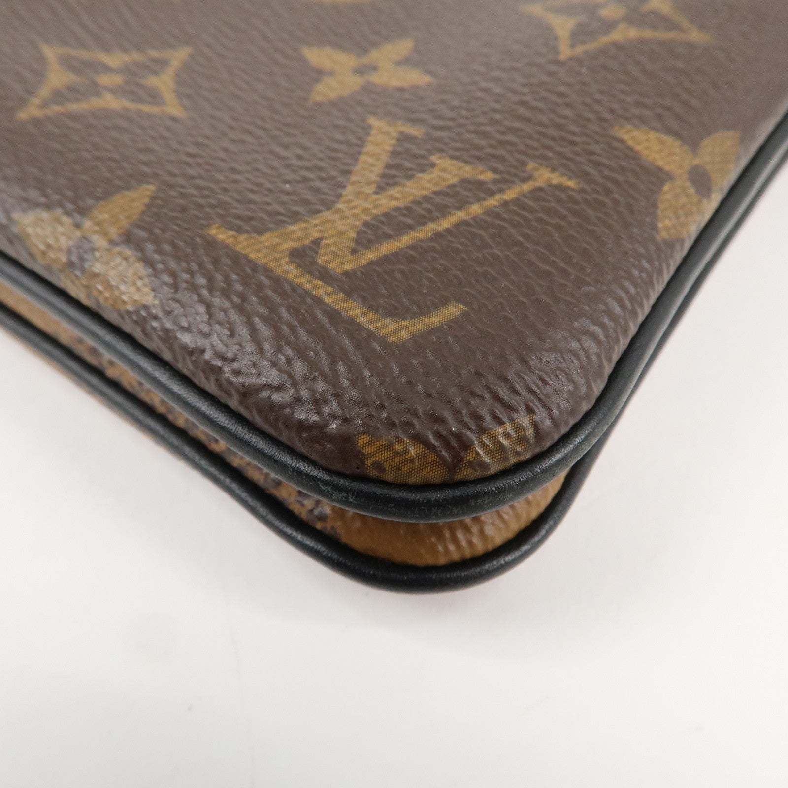 Louis Vuitton Monogram Reverse Pochette Double Zip Bag M69203