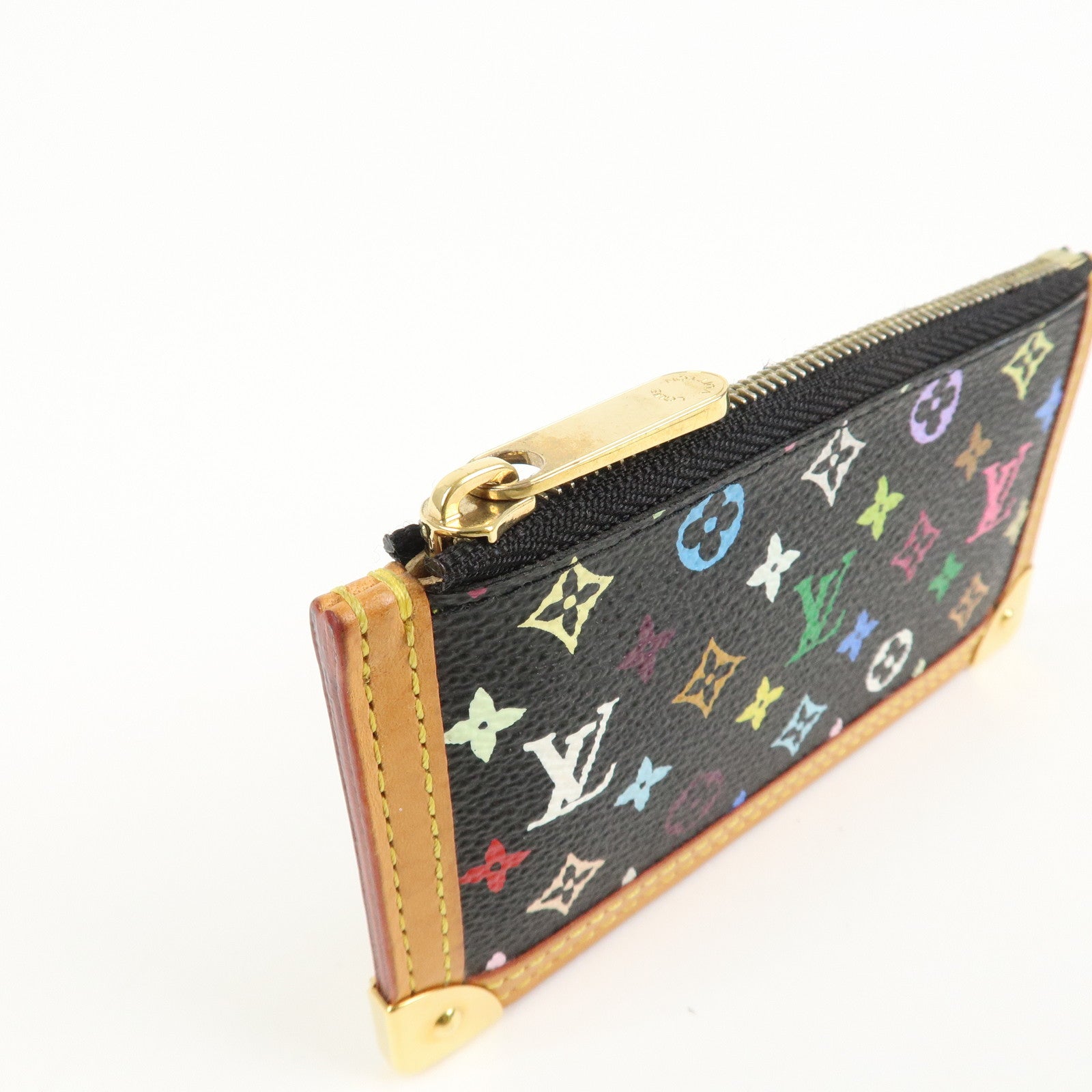 Louis Vuitton Monogram Multicolor Pochette Cles Noir M92654