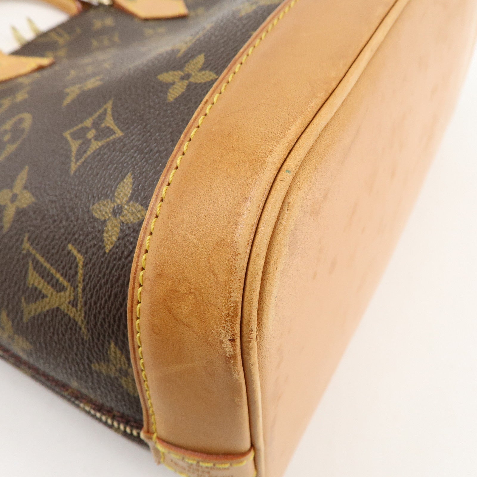 Louis Vuitton Monogram Alma Hand Bag Brown M51130