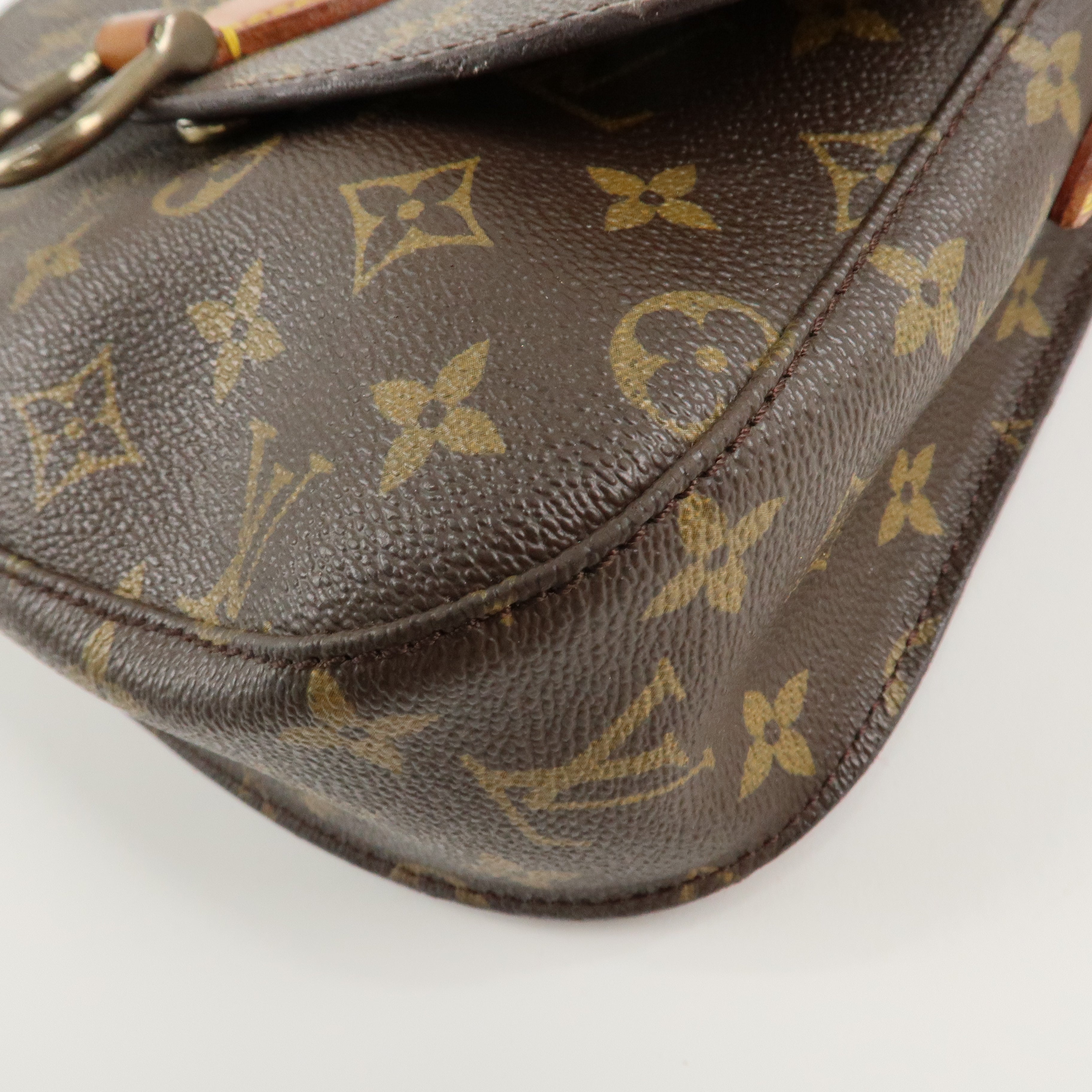 Louis Vuitton Monogram Saint Cloud GM Shoulder Bag Brown M51242 Used