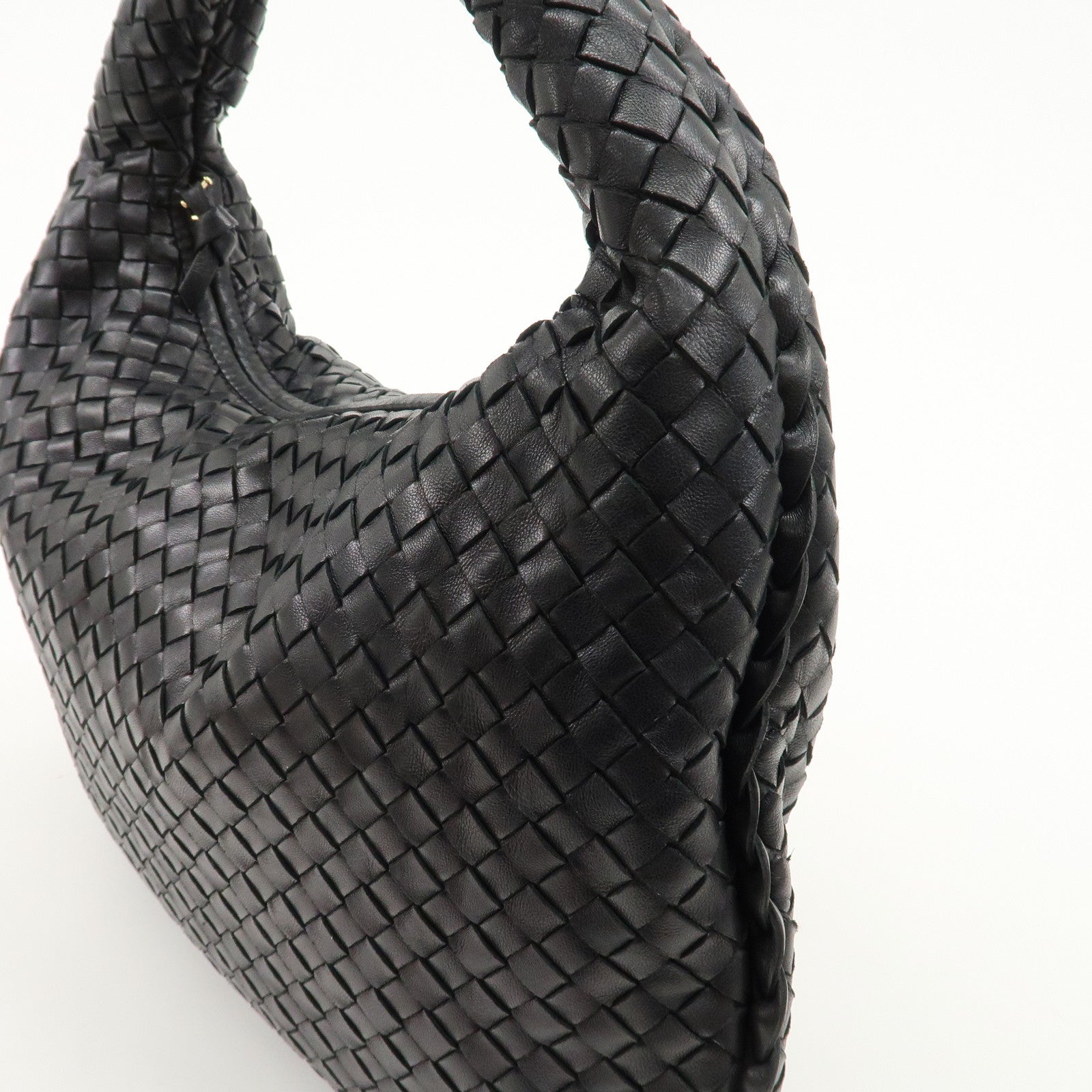 BOTTEGA VENETA Hobo Intrecciato Leather Shoulder Bag 115653