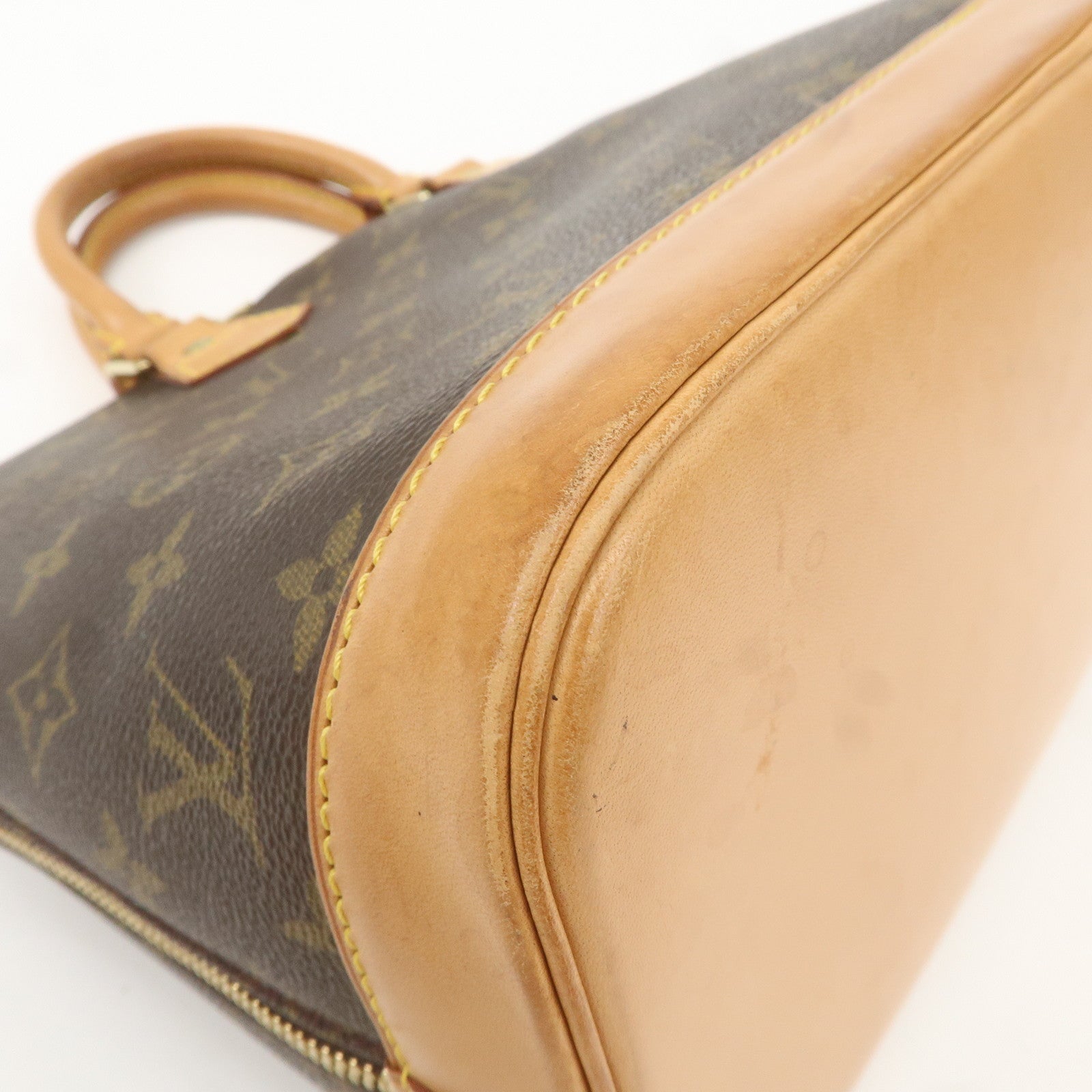 Louis Vuitton Monogram Alma Hand Bag Brown M51130