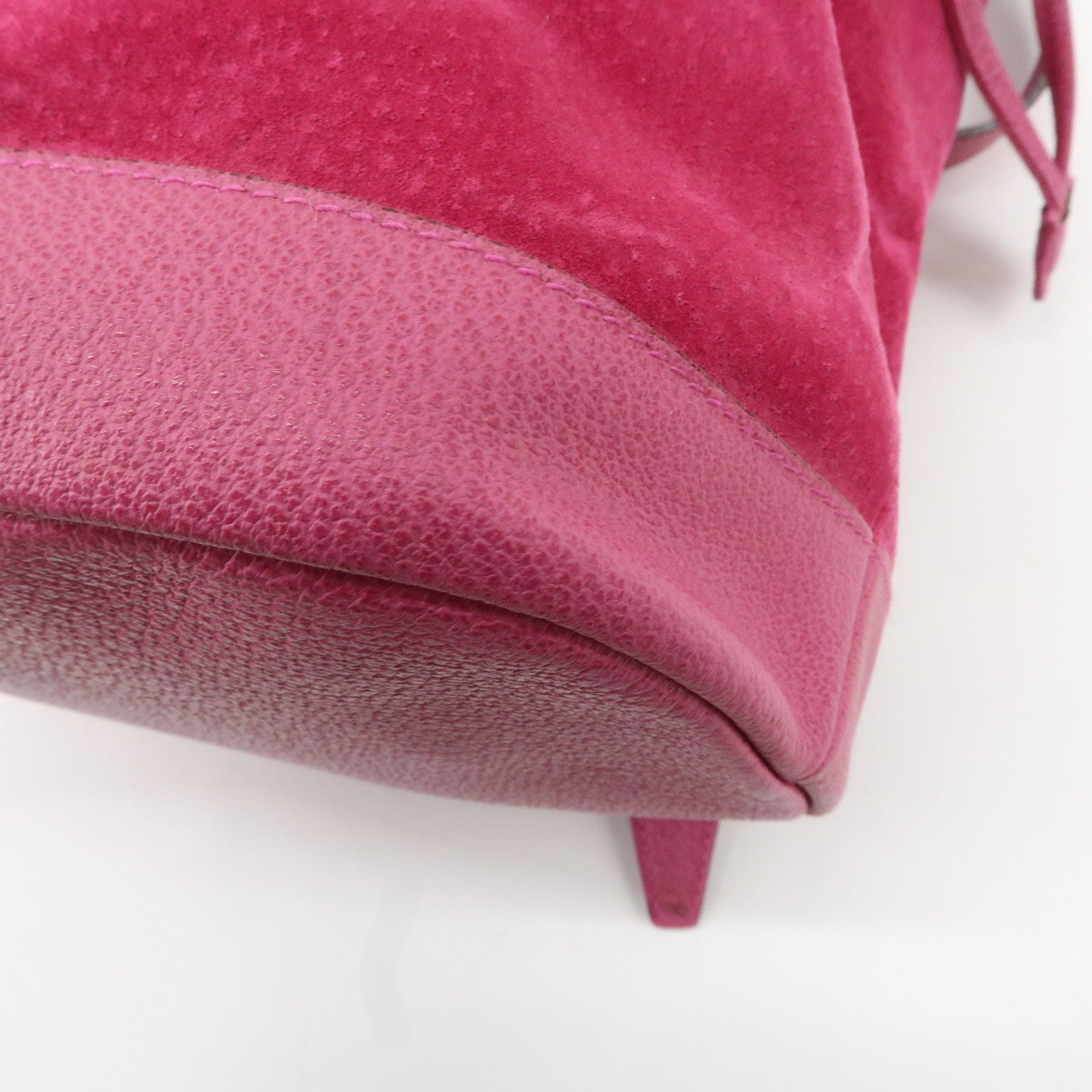 GUCCI Bamboo Suede Leather Back Pack Pink 003.2855.0043