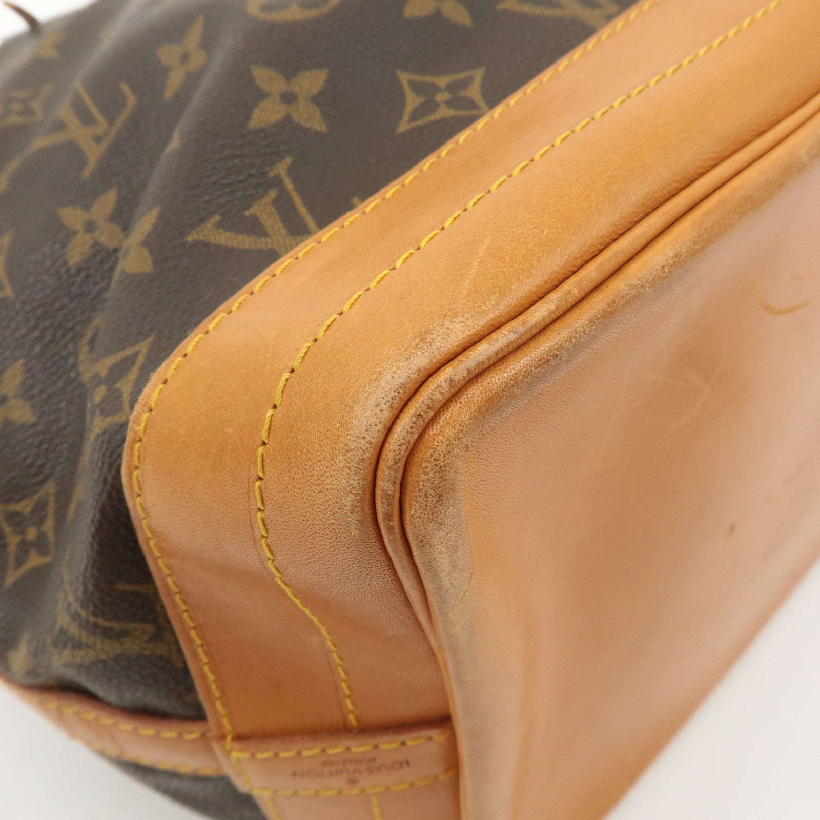 Louis Vuitton Monogram Noe Shoulder Bag Hand Bag Brown M42224 Used