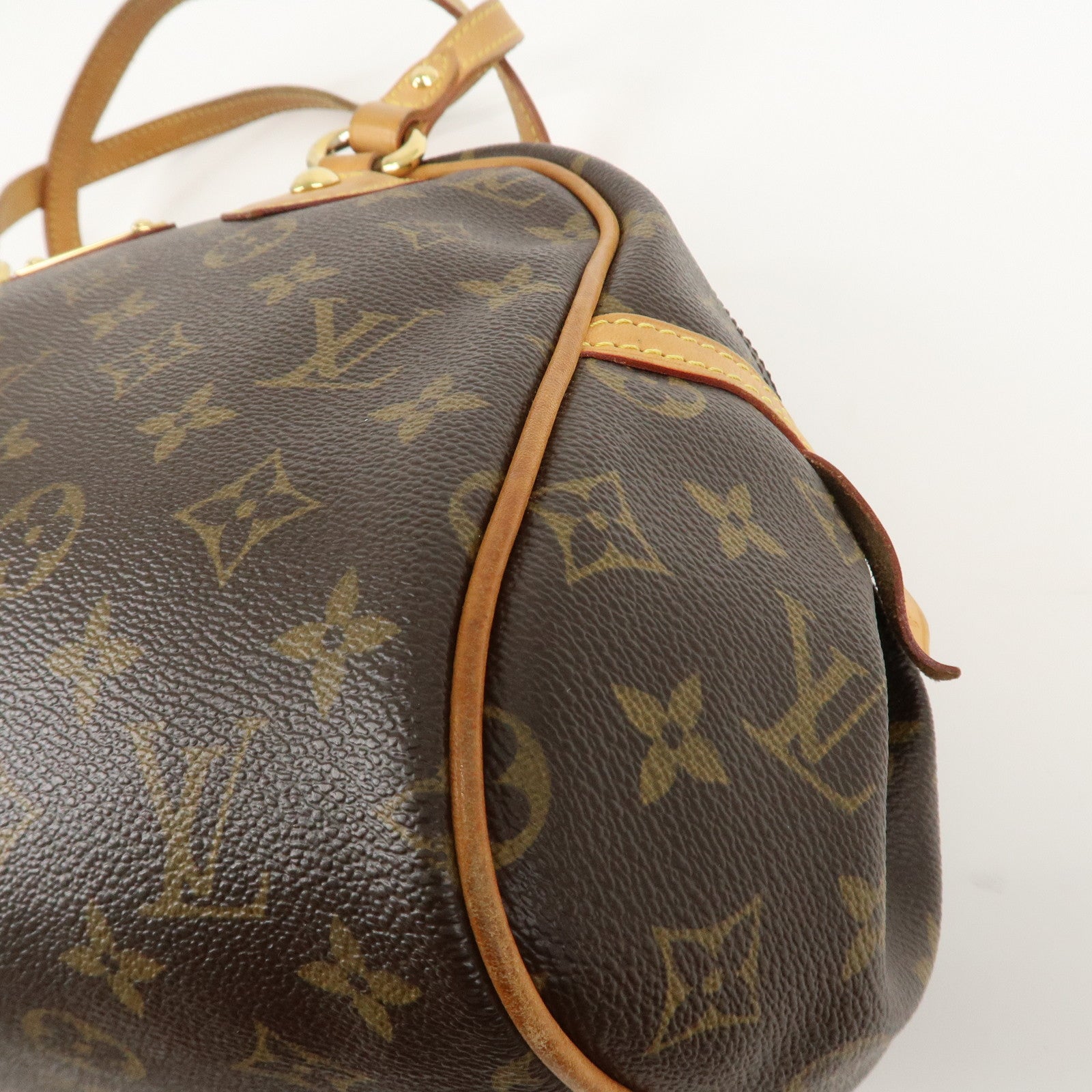 Louis Vuitton Monogram Montorgueil PM Hand Bag Brown M95565 Used