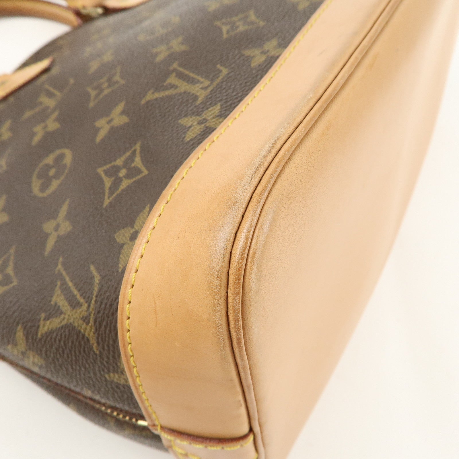 Louis Vuitton Monogram Alma Hand Bag Brown M51130