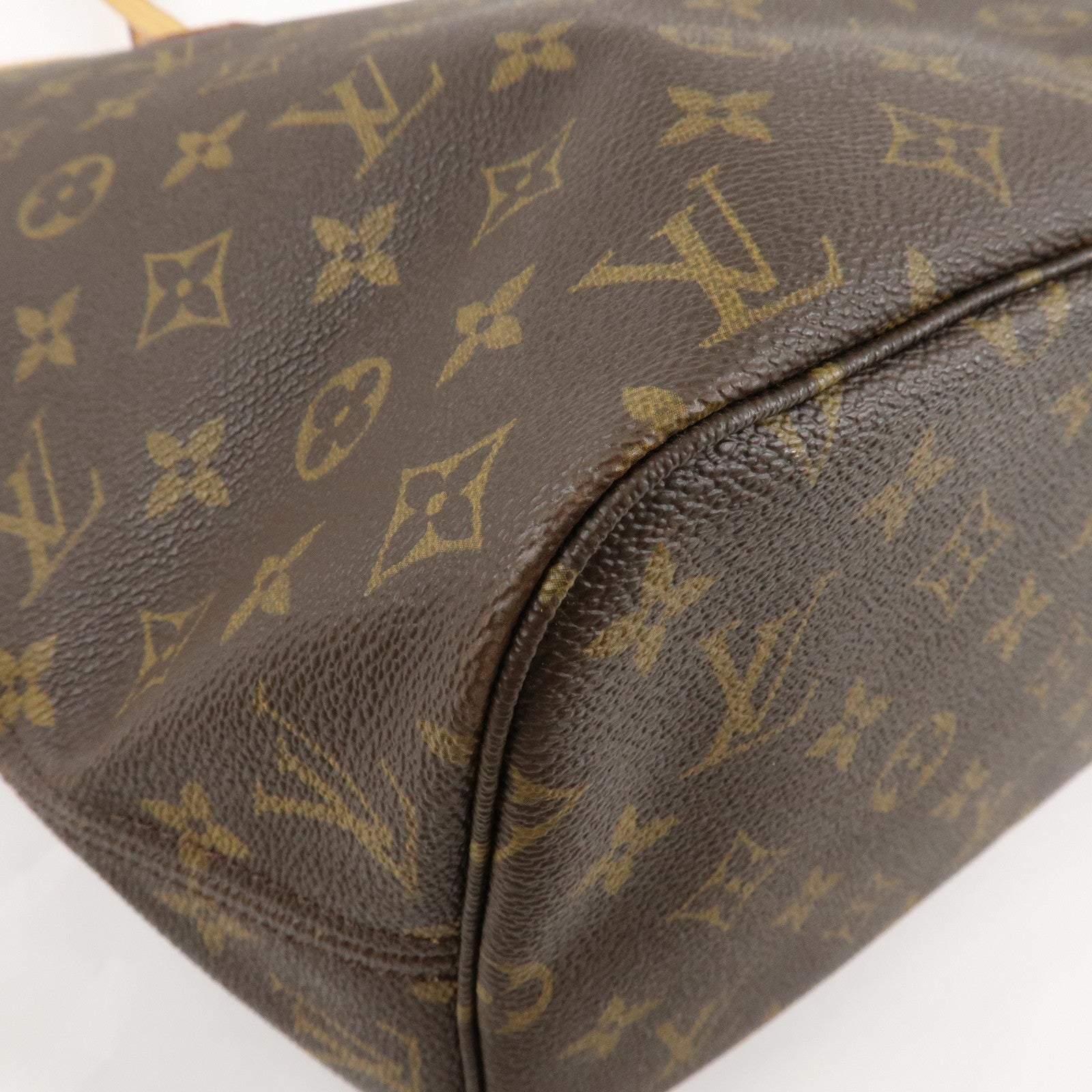 Louis Vuitton Monogram Neverfull MM Tote Bag Brown M40156 Used