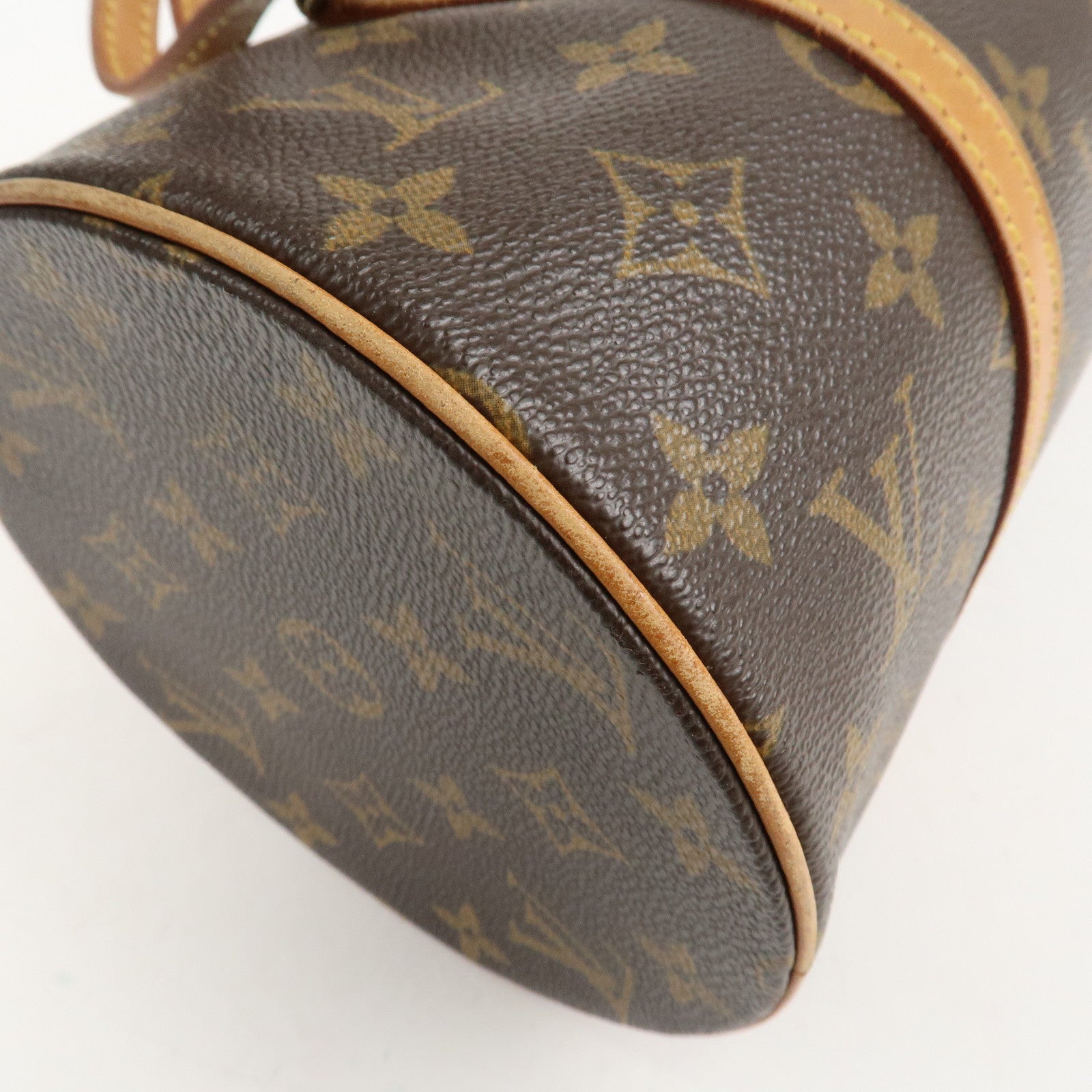 Louis Vuitton Monogram Papillon 30 Hand Bag Brown M51385 Used