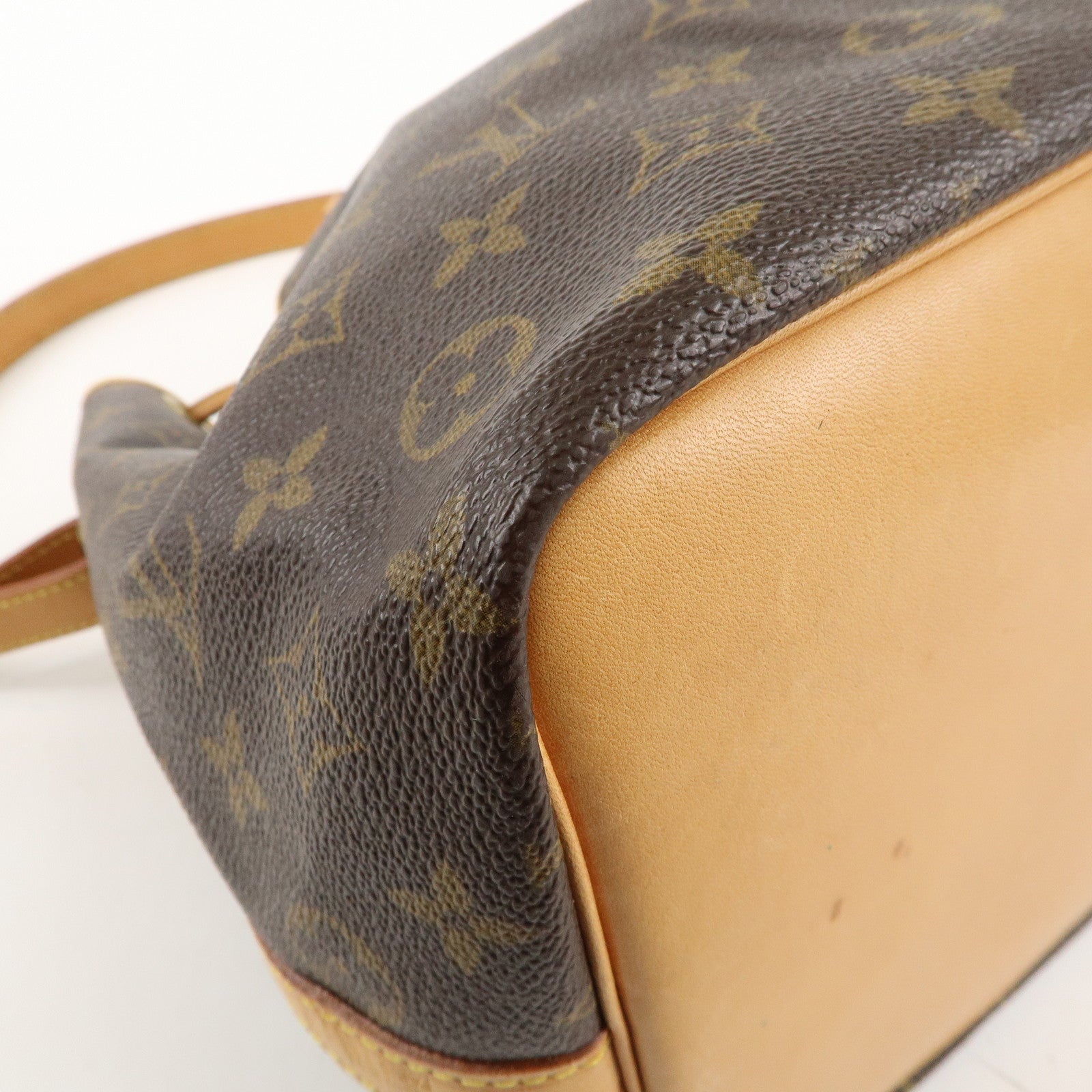 Louis Vuitton Monogram Petit Noe Shoulder Bag Brown M42226