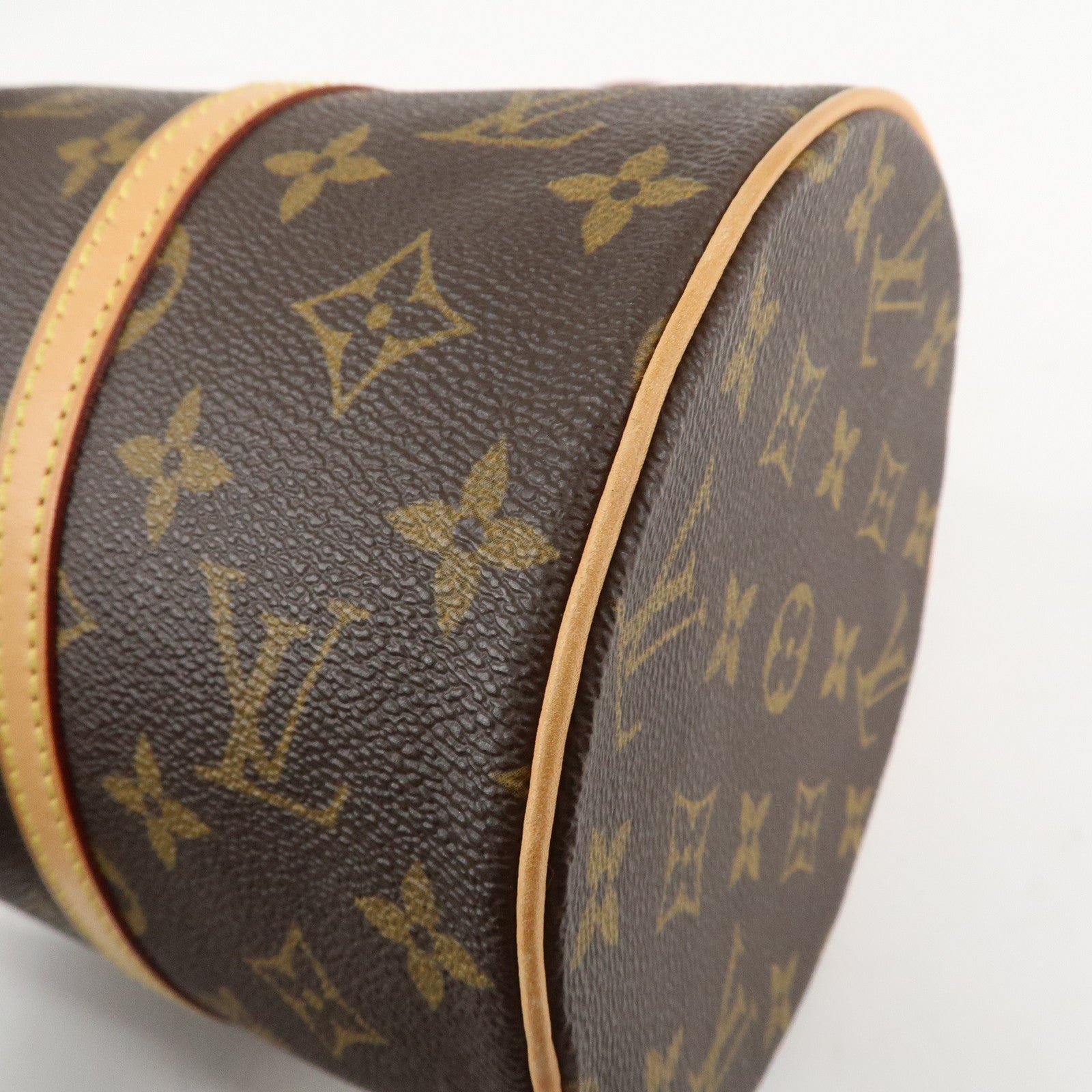 Louis Vuitton Monogram Papillon 30 Hand Bag Brown M51385 Used