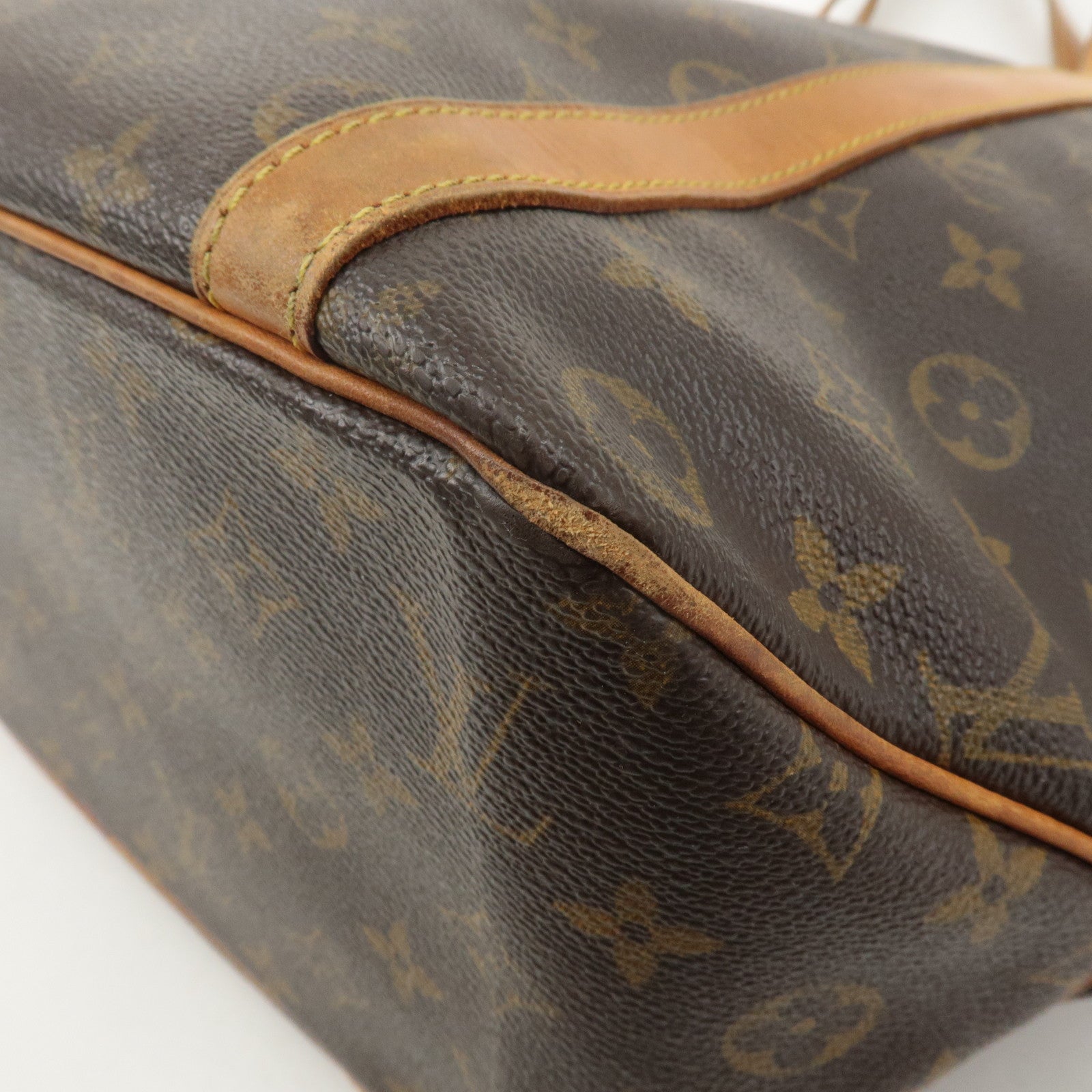 Louis Vuitton Monogram Sac Shopping Shoulder Bag Brown M51108