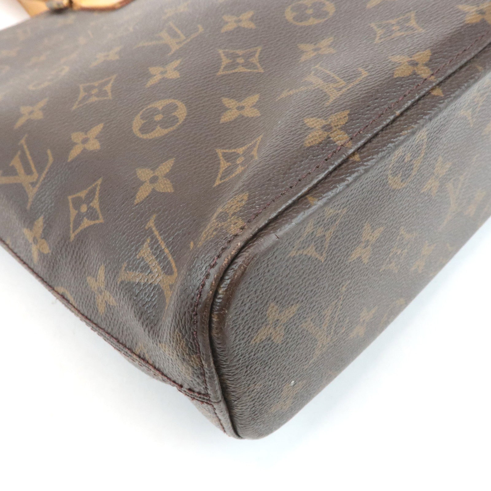 Louis Vuitton Monogram Luco Tote Bag Hand Bag Brown M51155 Used