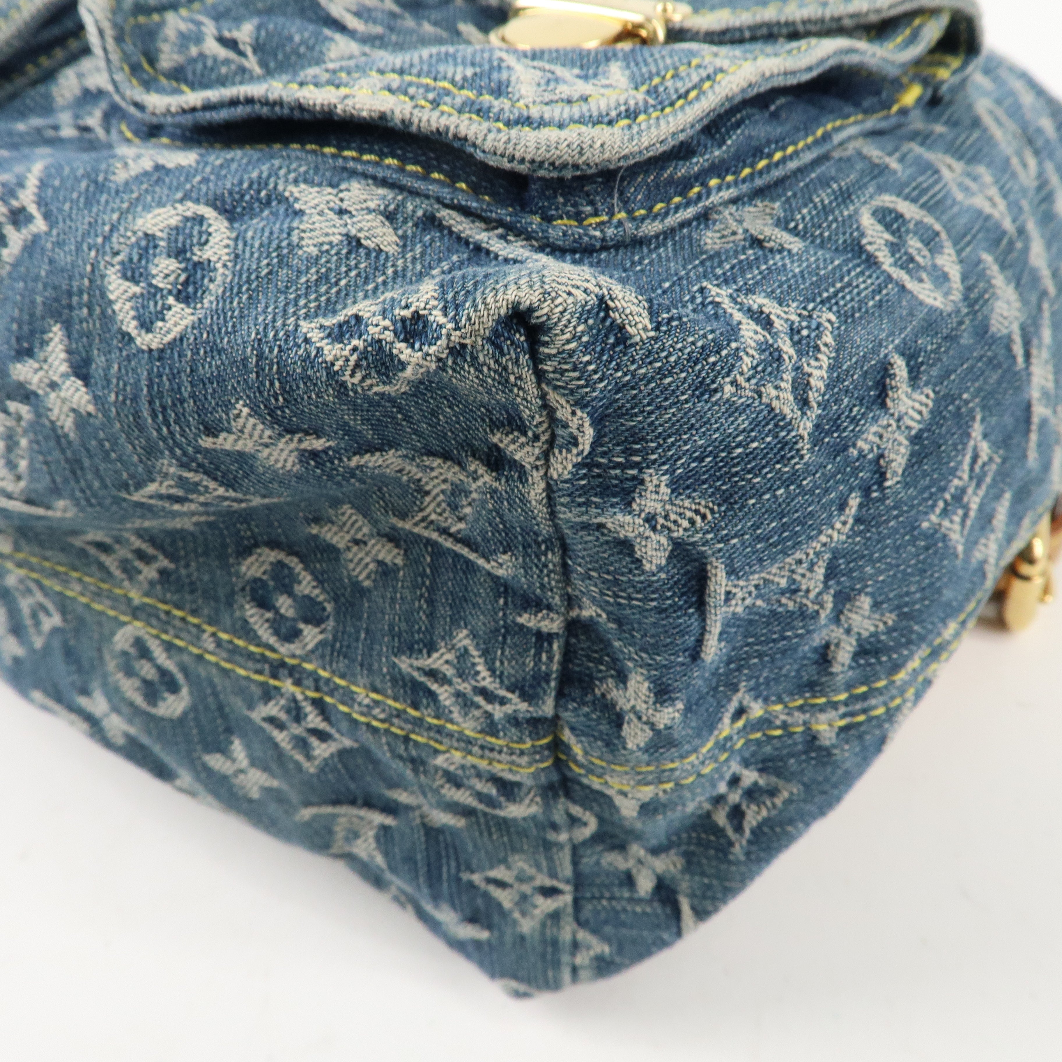 Louis Vuitton Monogram Denim Sac a Dos GM Back Pack Blue M95056