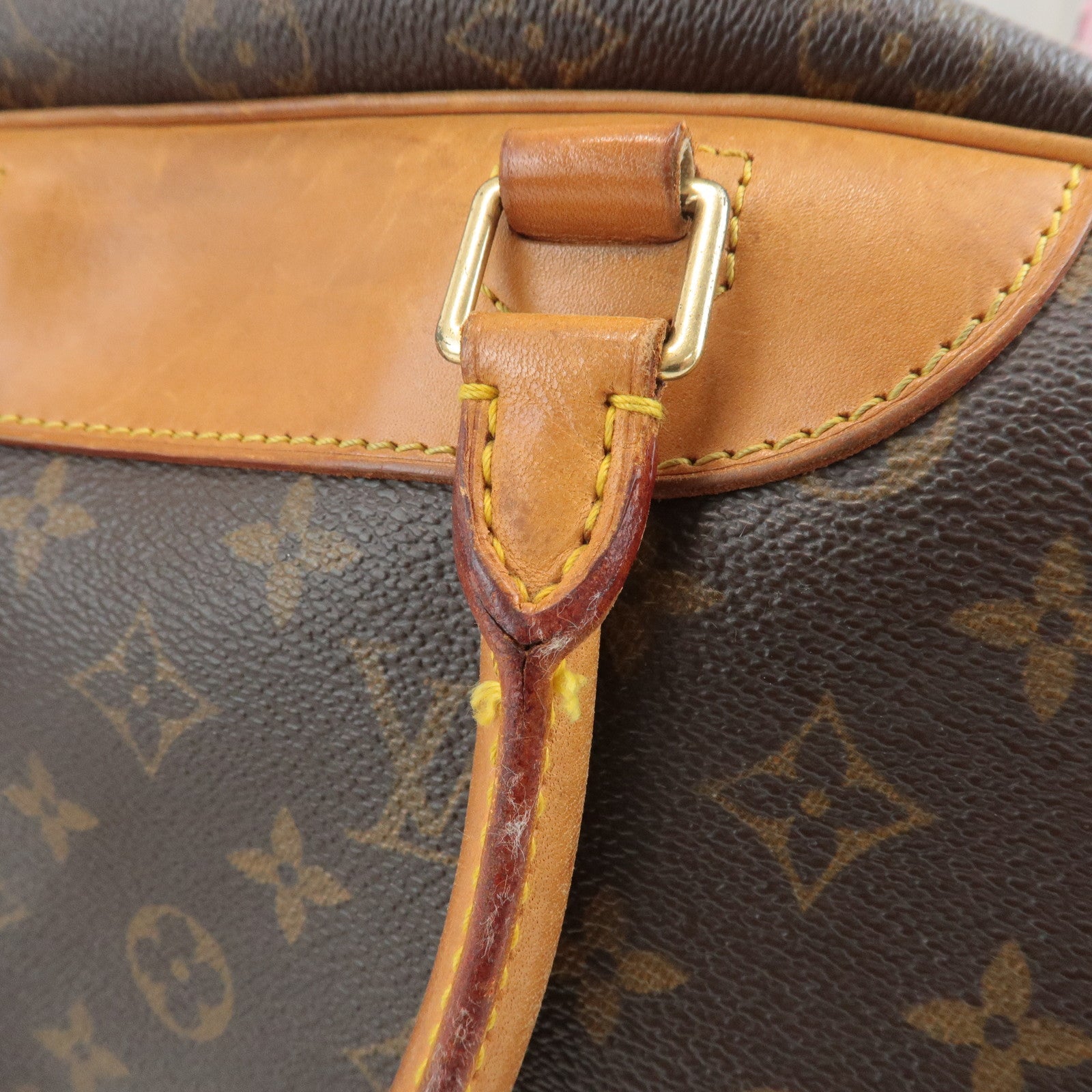 Louis Vuitton Monogram Deauville Hand Bag Brown M47270