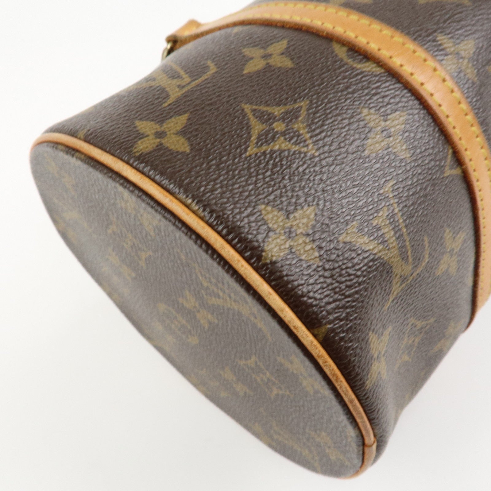 Louis Vuitton Monogram Papillon 30 Hand Bag Brown M51385 Used