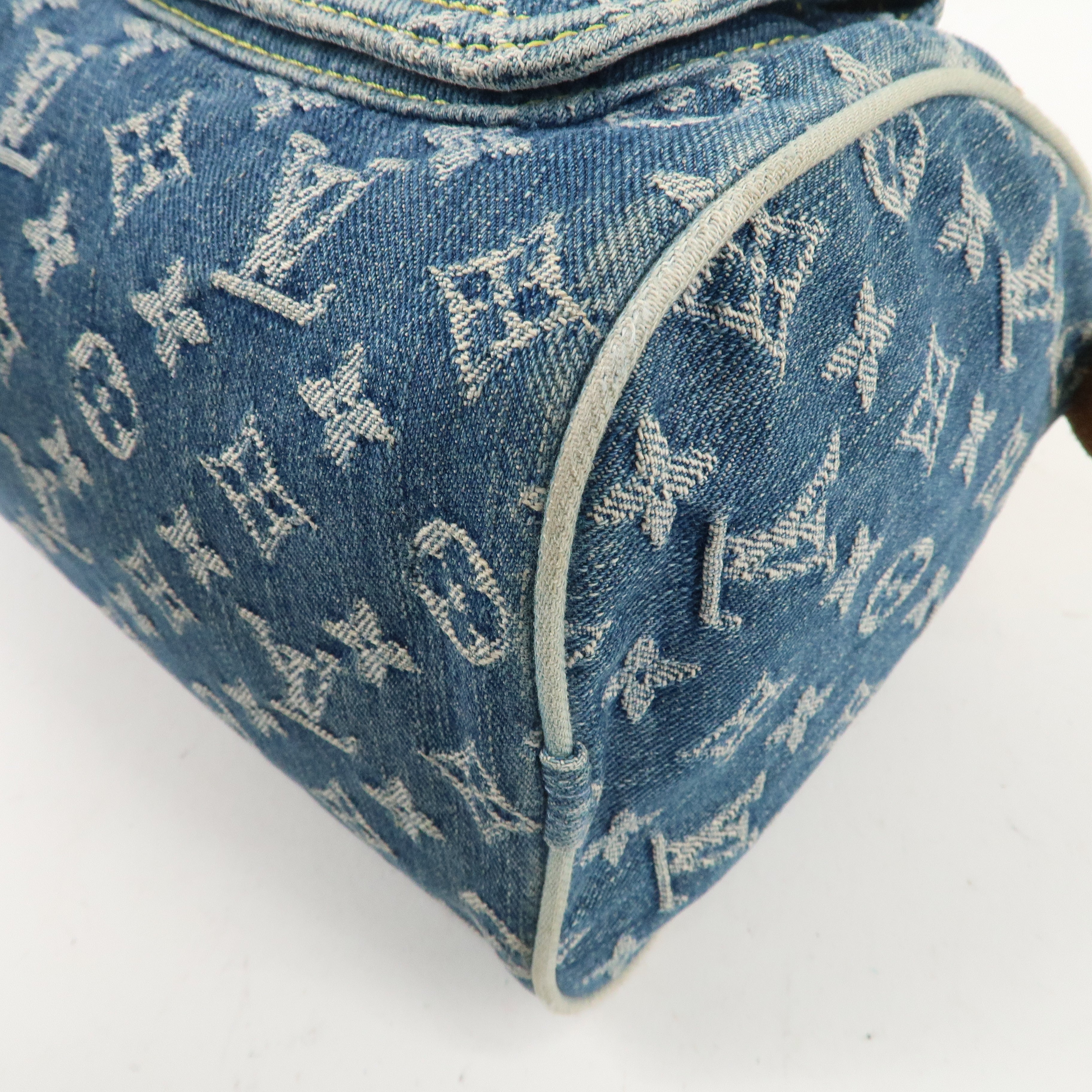 Louis Vuitton Monogram Denim Neo Speedy Boston Bag Blue M95019